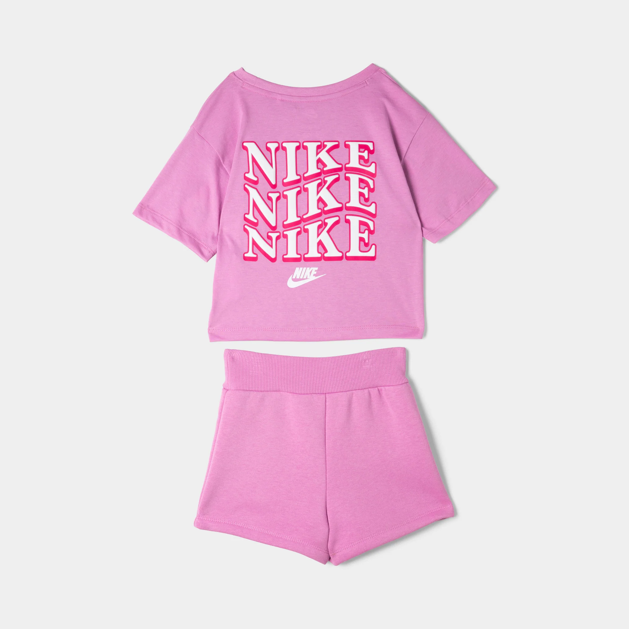Nike Children's Tee & Short Set / Light Magenta - Image 6