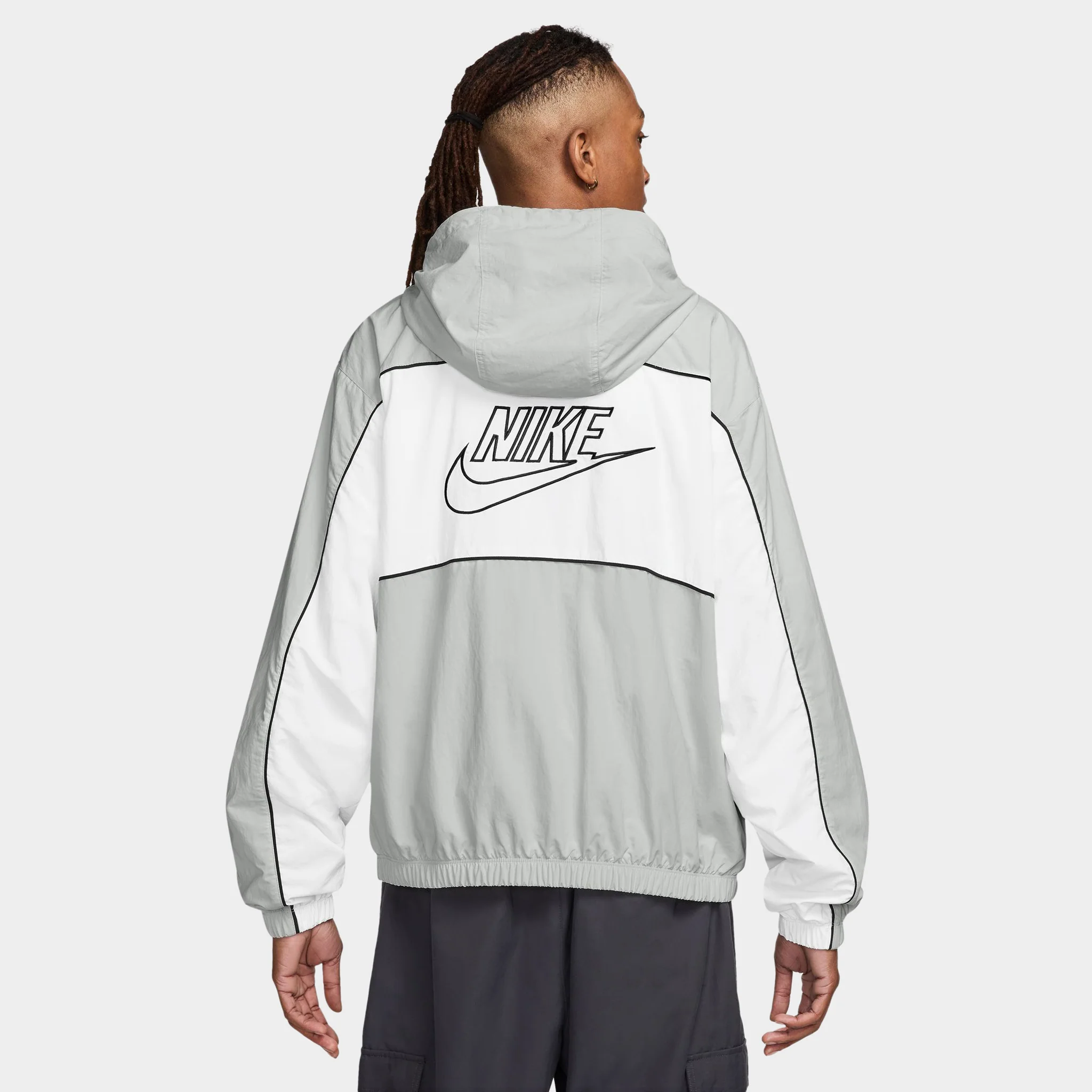 Nike Club Athlete Hooded Jacket Photon Dust / White - White - Image 2