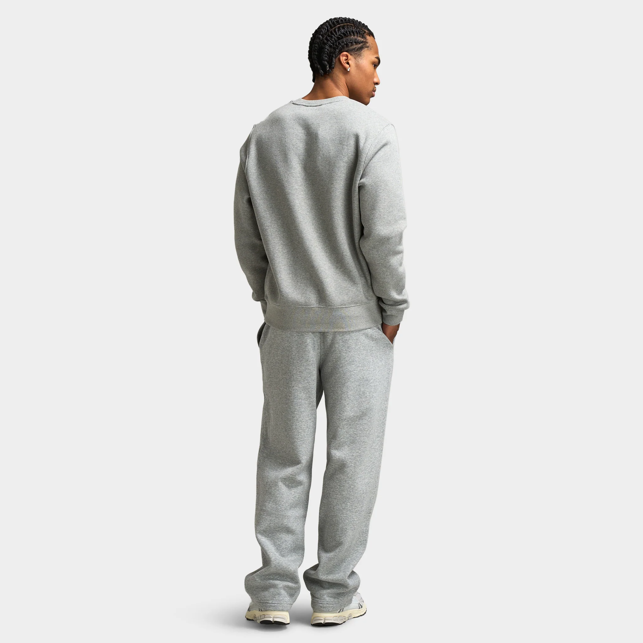 Nike Club Crew Dark Grey Heather / White - Image 5