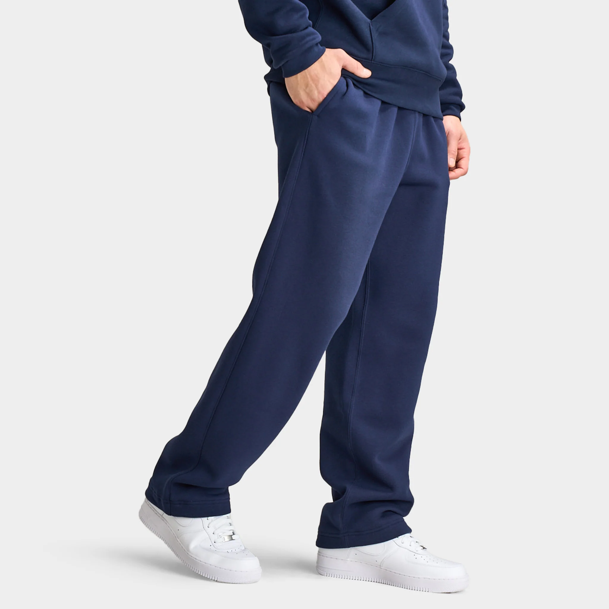 Nike Club Fleece Bungee Pant Obsidian / White - Image 3