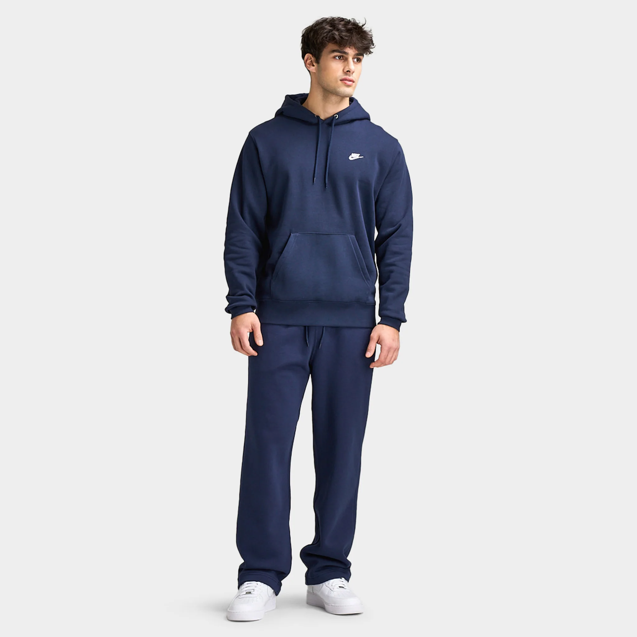 Nike Club Fleece Bungee Pant Obsidian / White - Image 6
