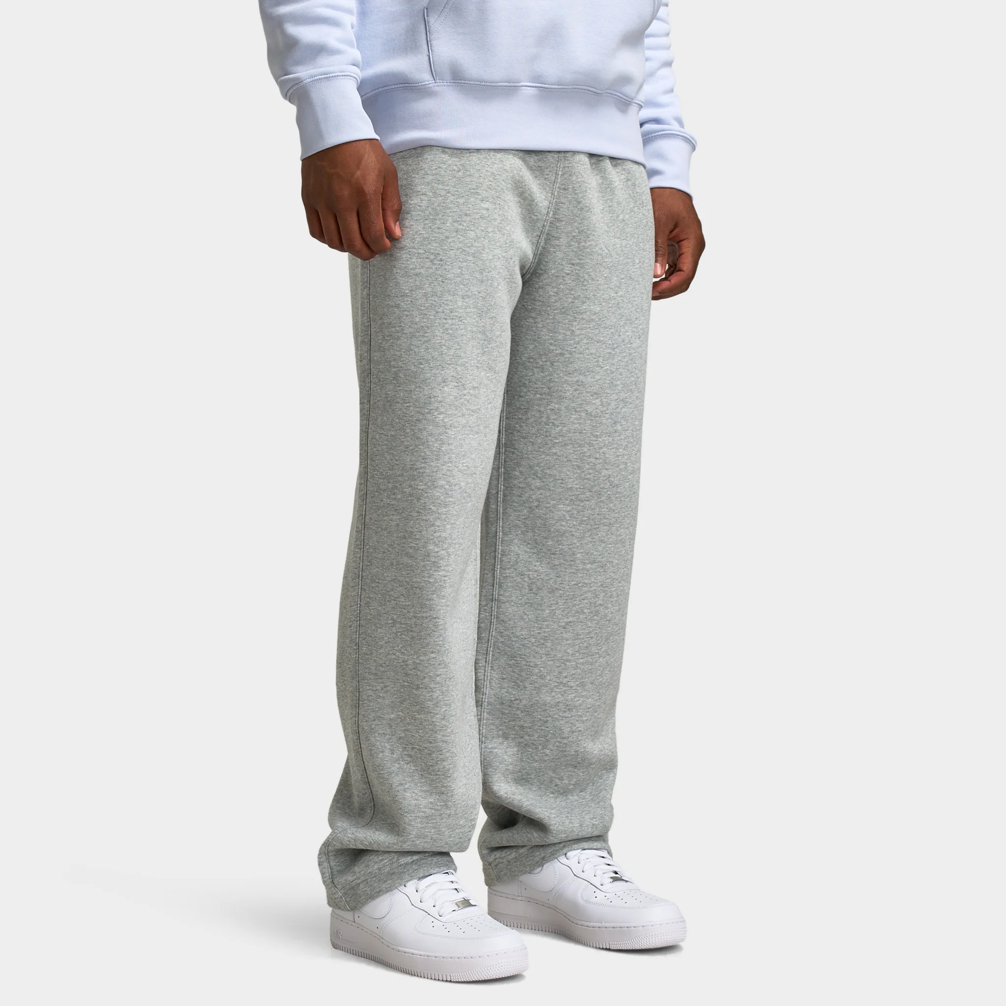 Nike Club Fleece Bungee Pants / Heather Grey - Image 4