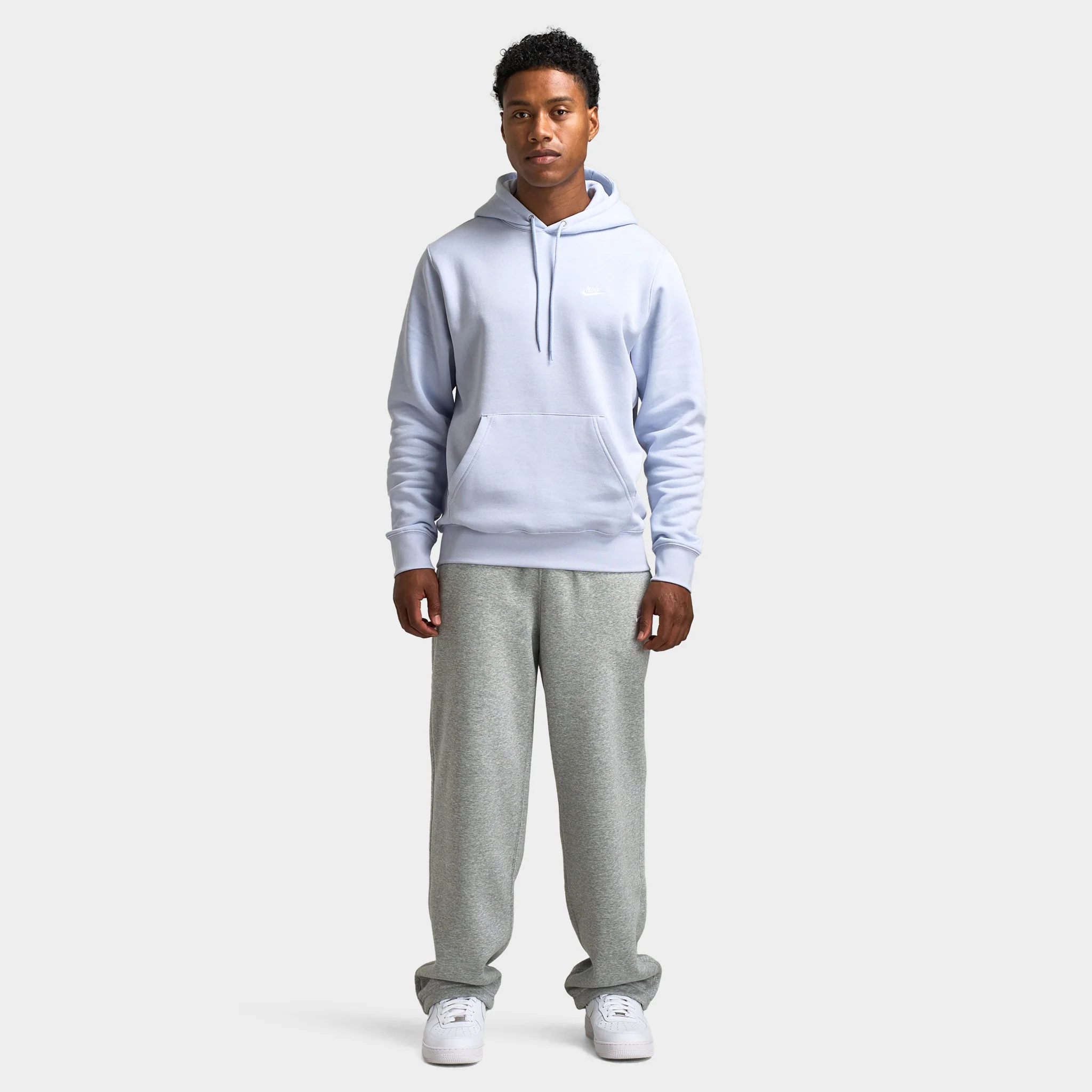 Nike Club Fleece Bungee Pants / Heather Grey - Image 6