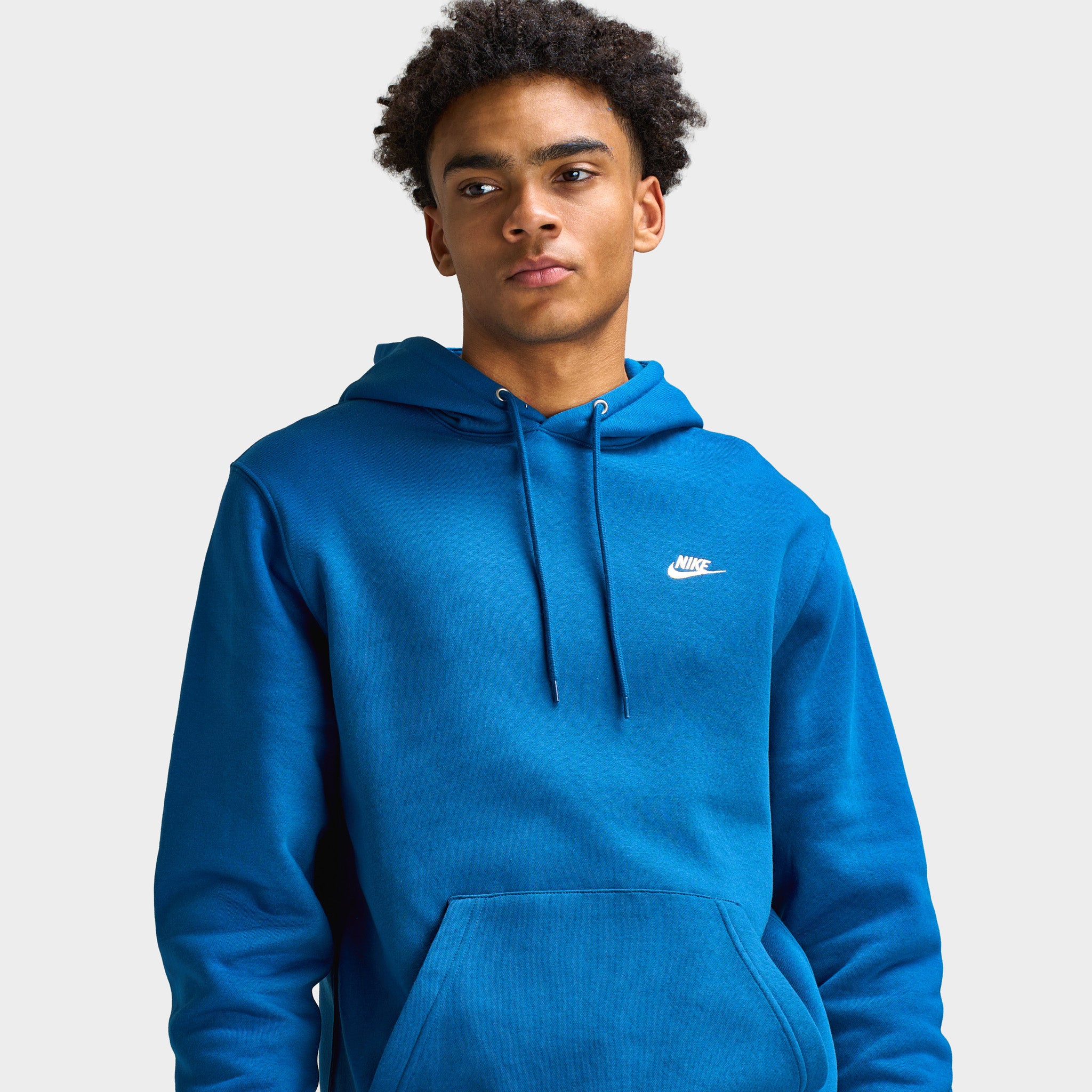 Nike Club Fleece Hoodie / Court Blue - Image 4