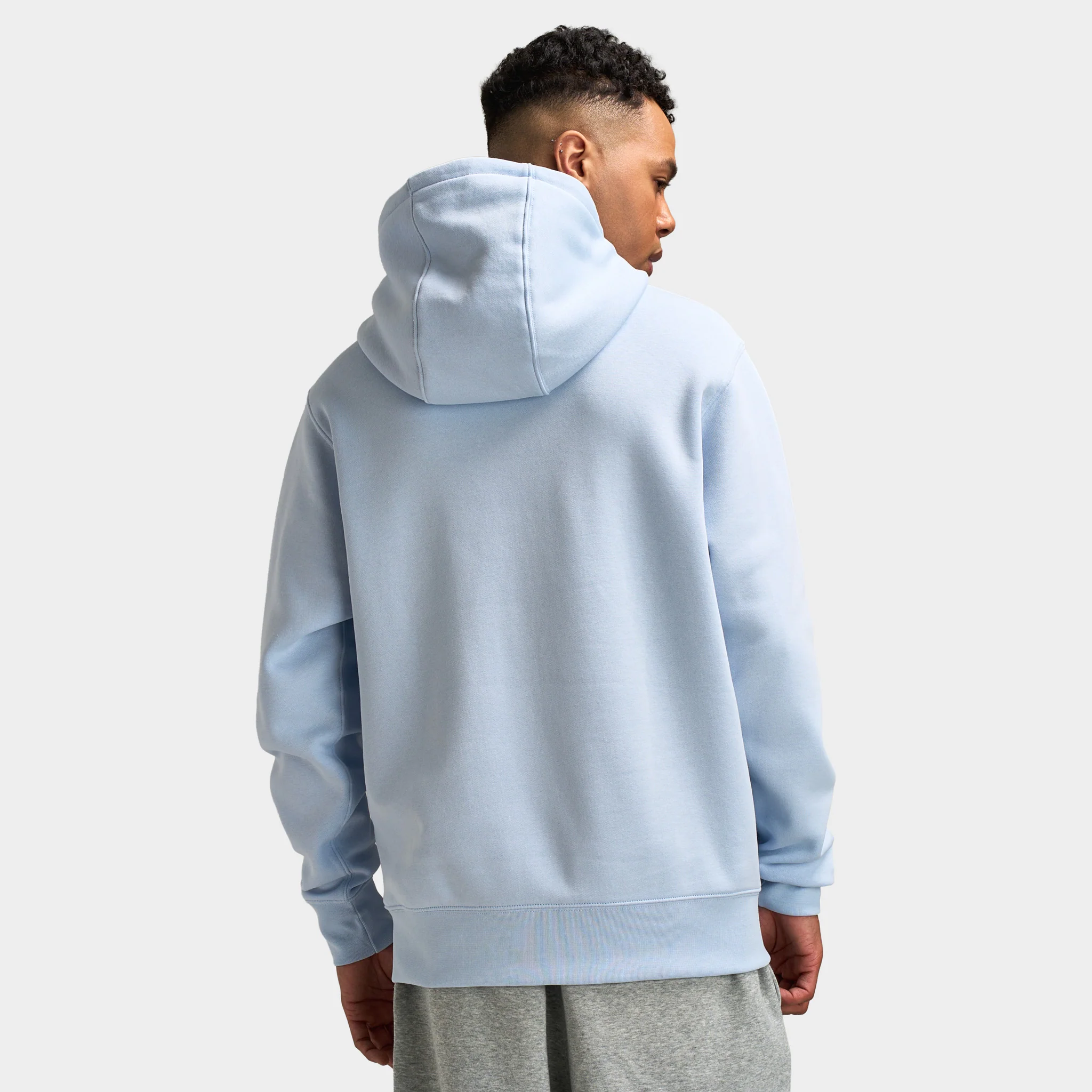 Nike Club Fleece Hoodie / Hydrogen Blue / White - Image 2