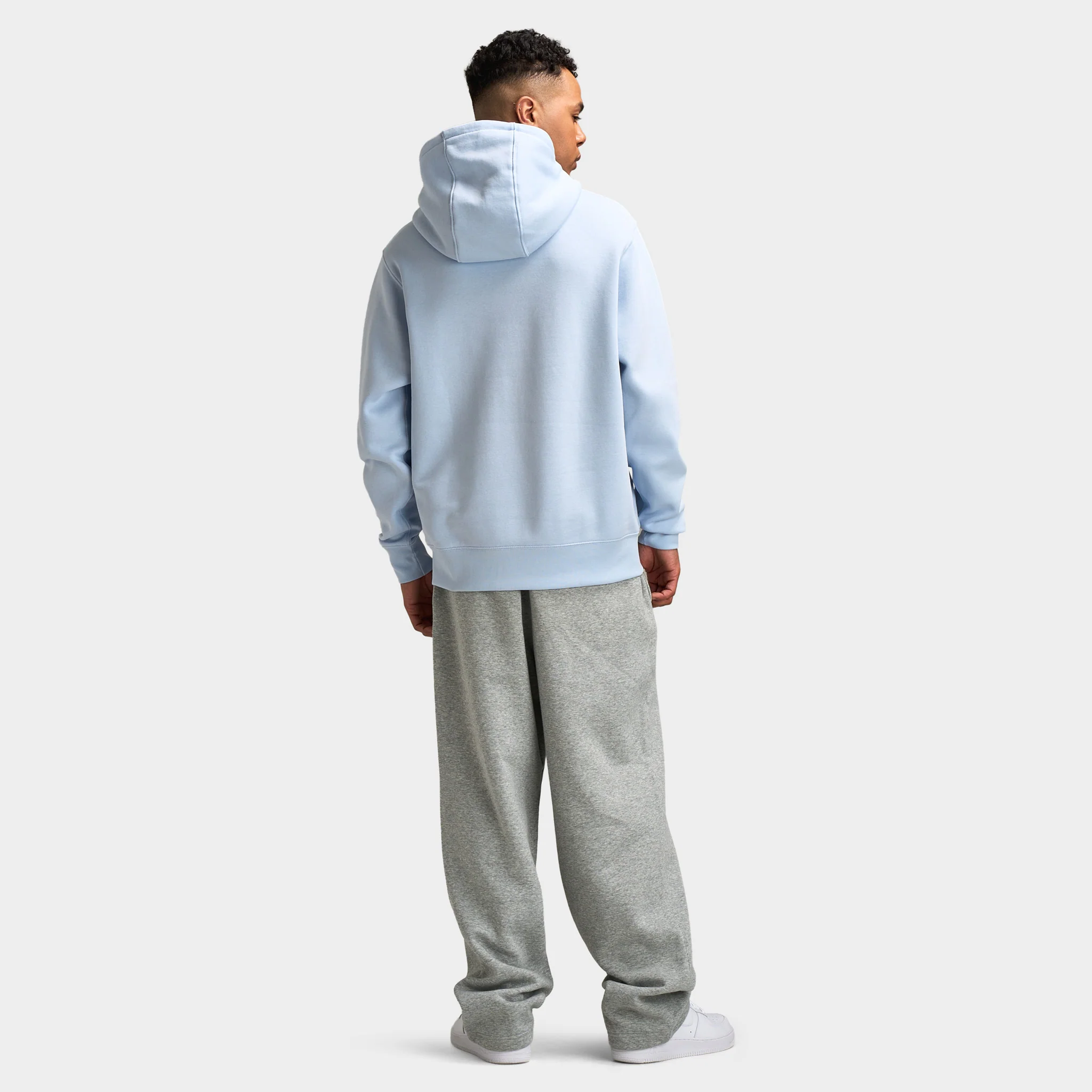 Nike Club Fleece Hoodie / Hydrogen Blue / White - Image 6