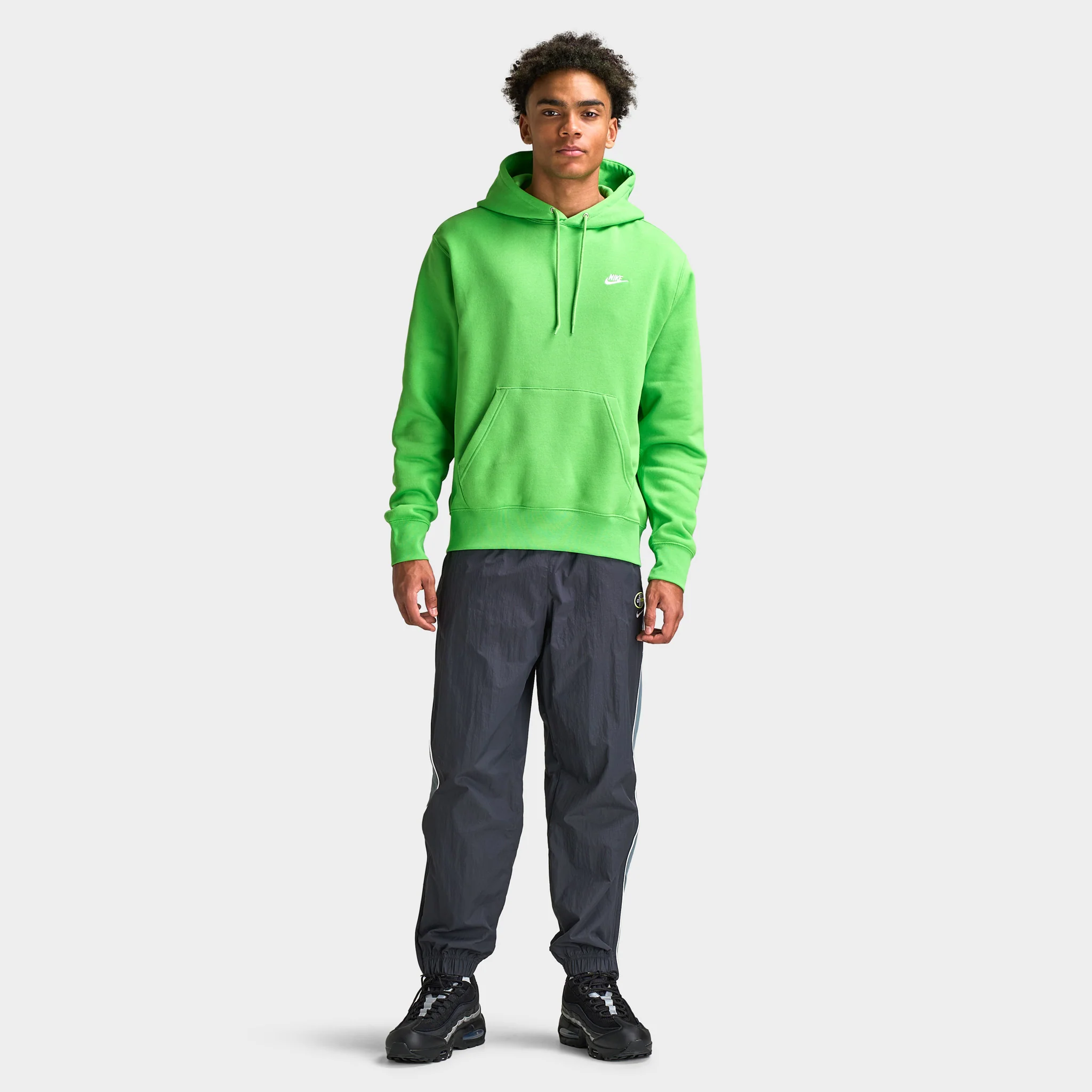 Nike Club Fleece Hoodie / Mean Green - Image 5
