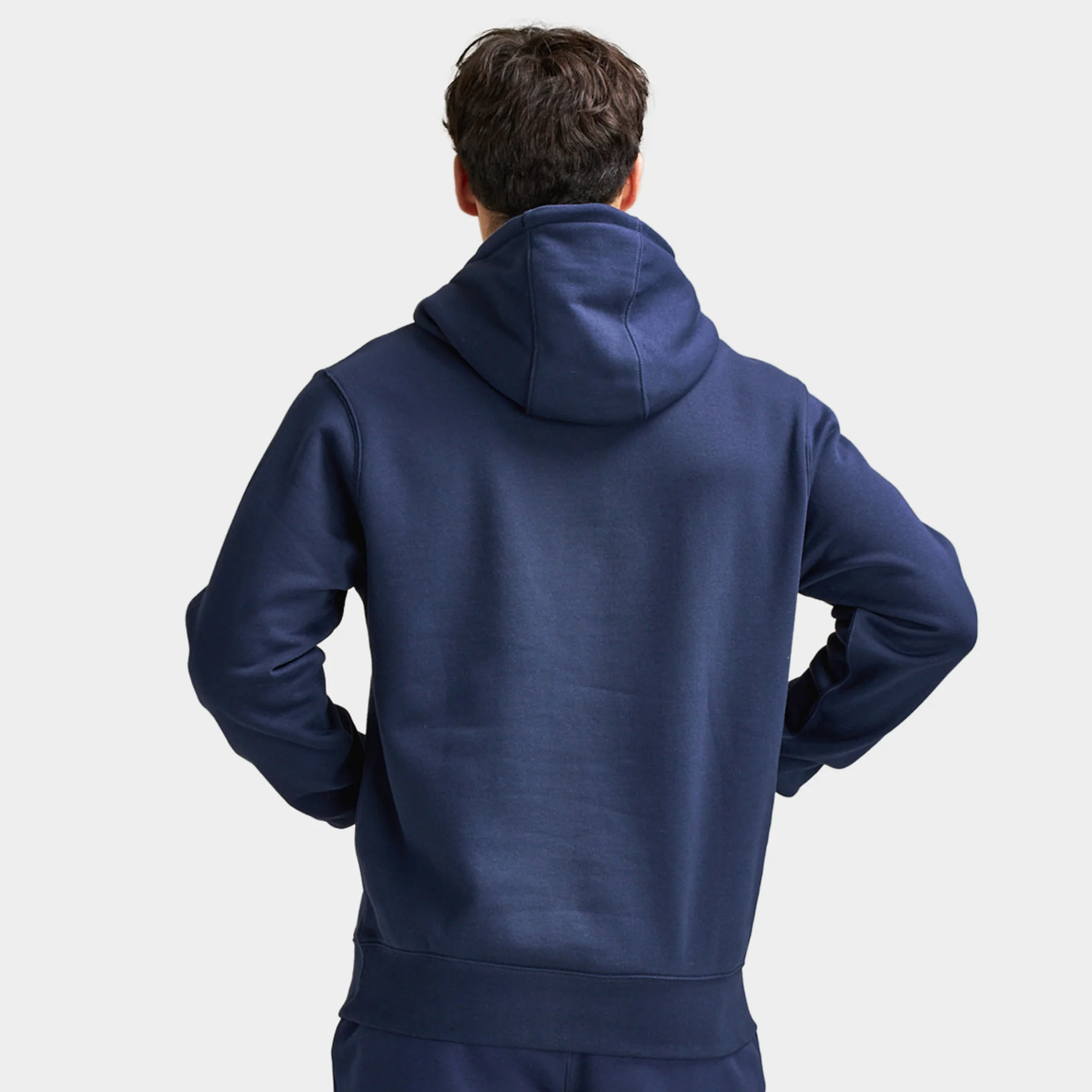 Nike Club Fleece Hoodie / Obsidian / White - Image 2