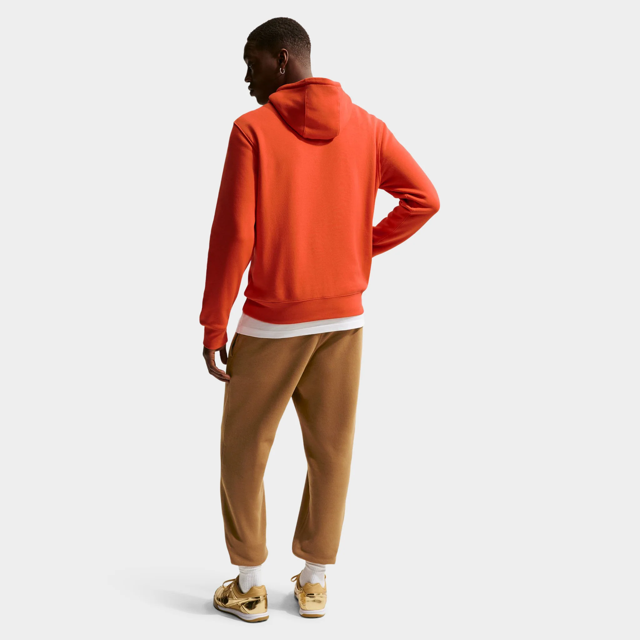 Nike Club Fleece Hoodie / Orange - Image 2