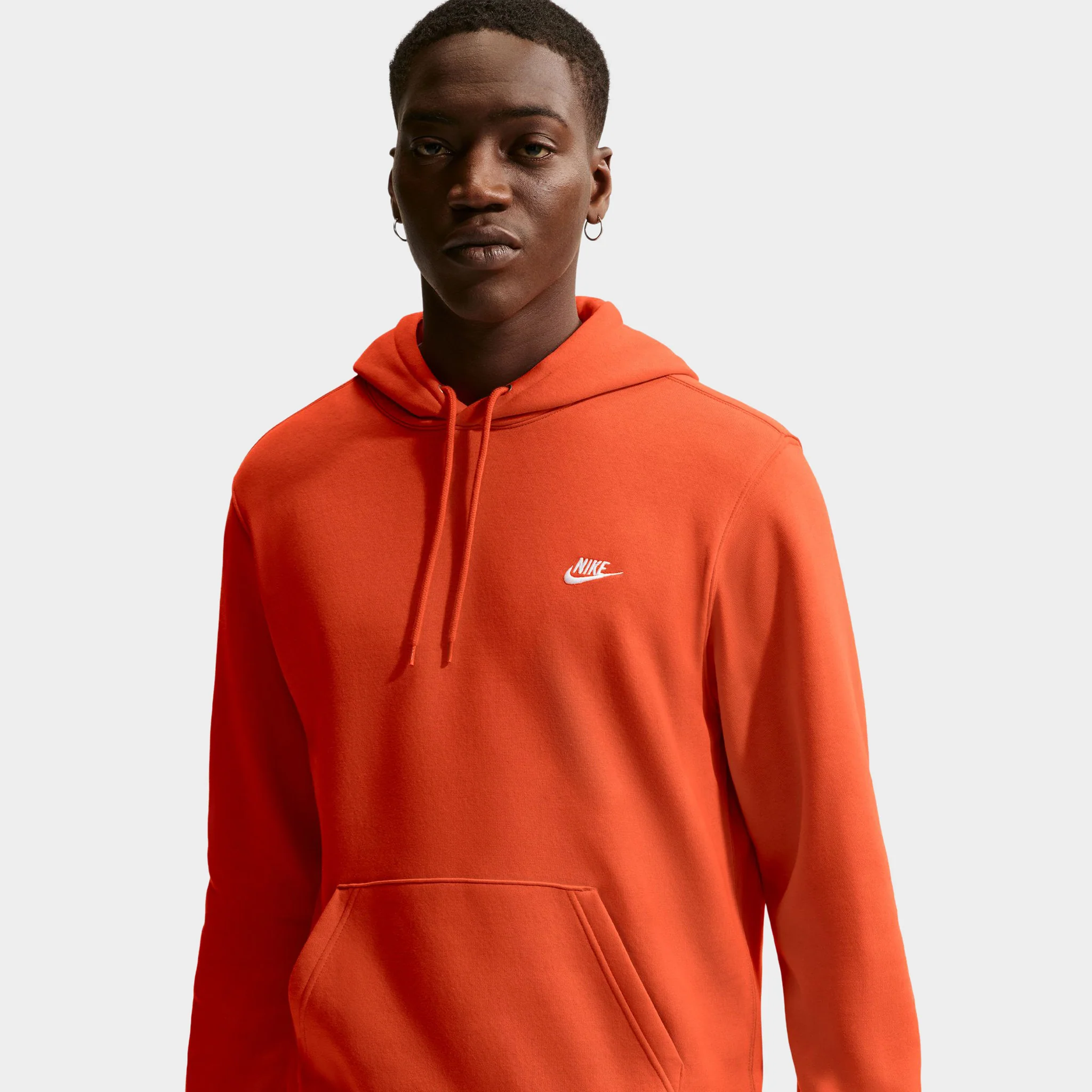 Nike Club Fleece Hoodie / Orange - Image 3