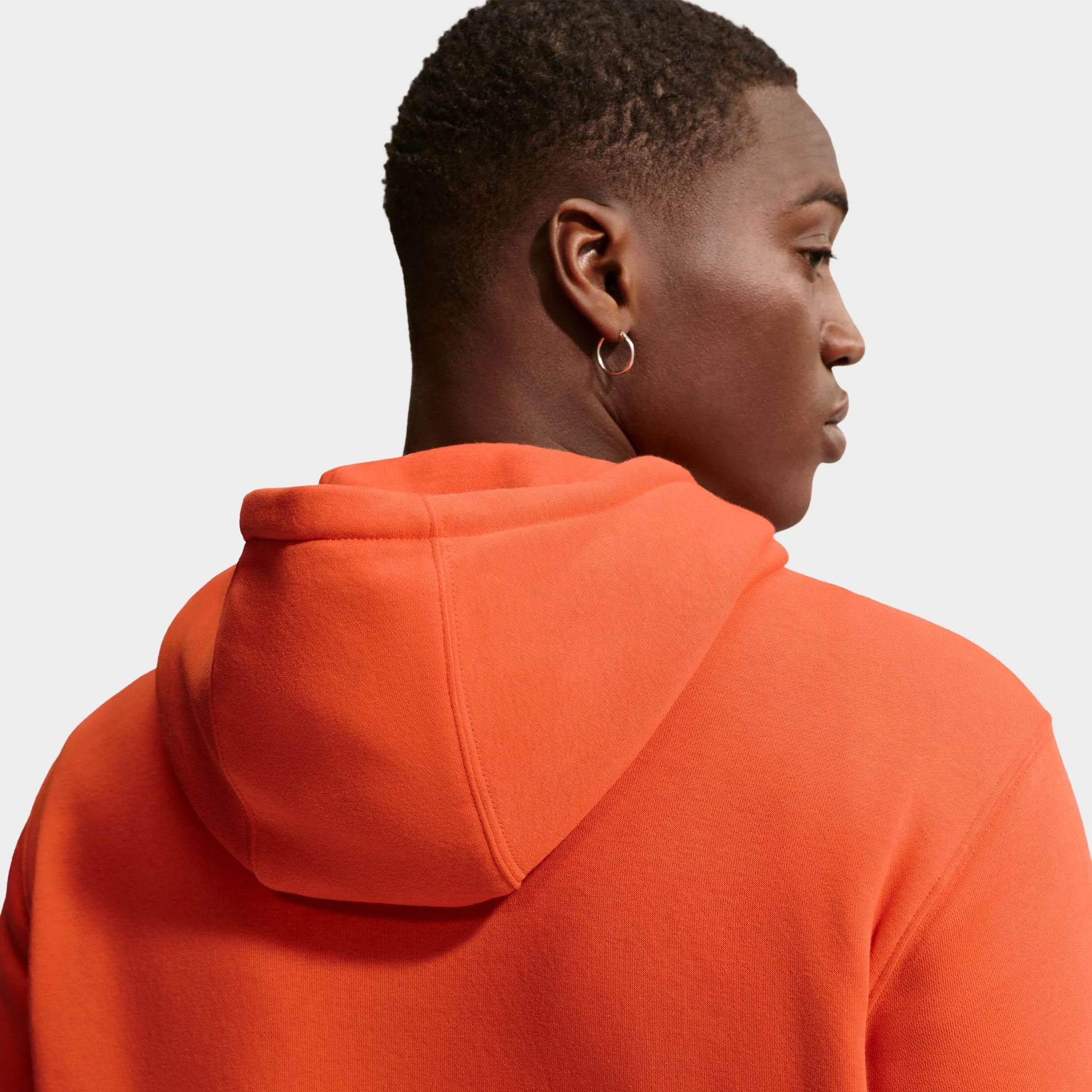 Nike Club Fleece Hoodie / Orange - Image 4