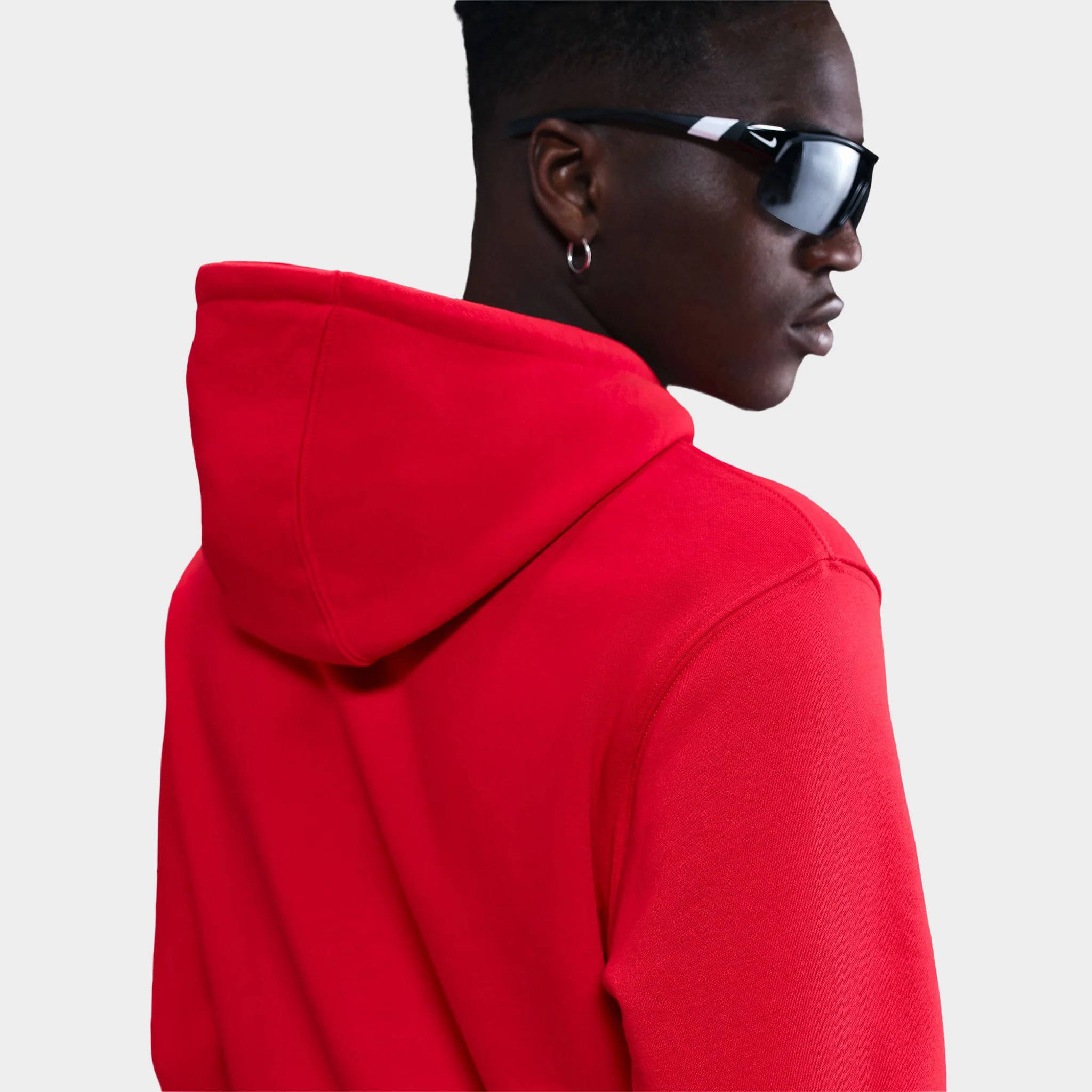Nike Club Fleece Hoodie / University Red - Image 4