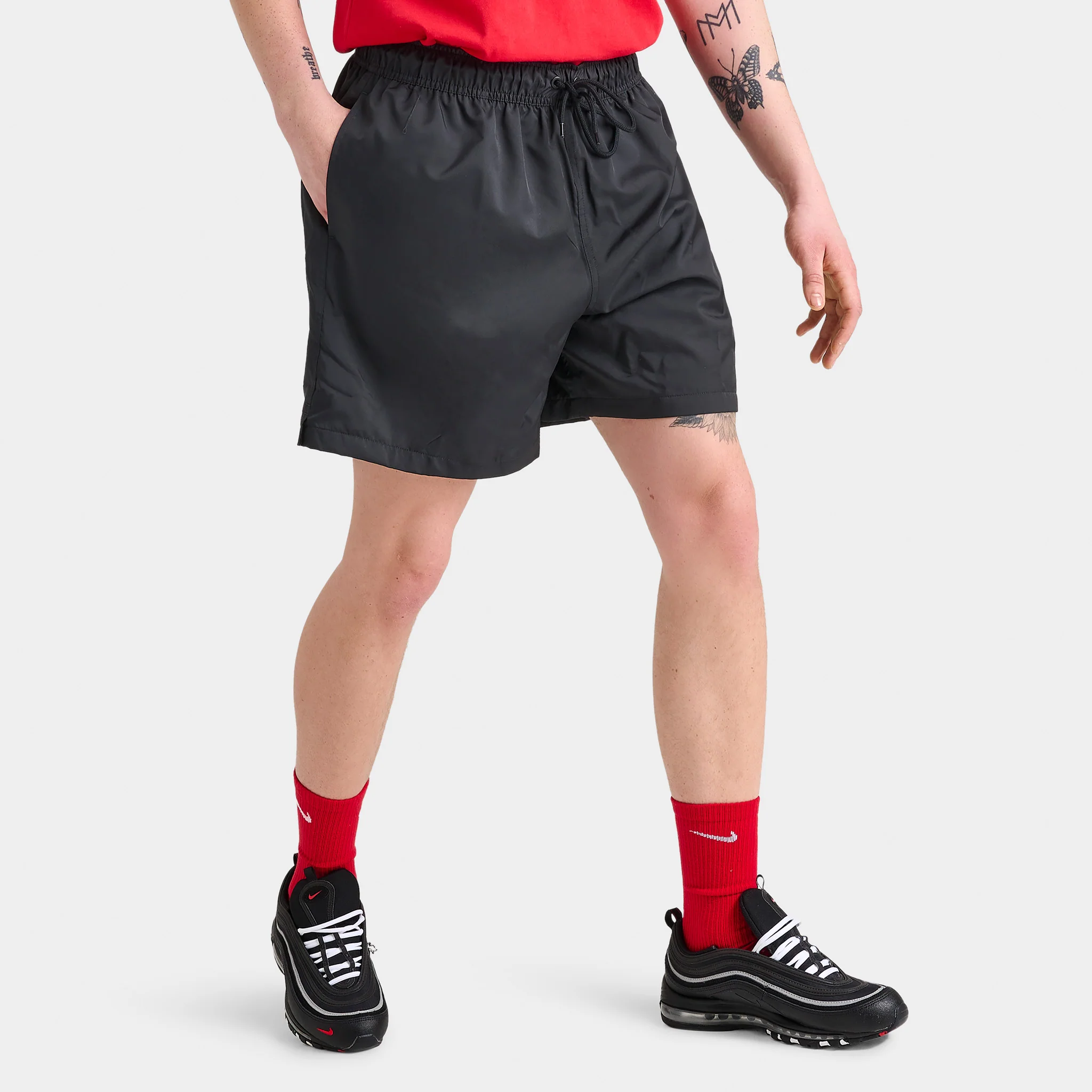 Nike Sportswear Club Flow Shorts Black / White - Image 3