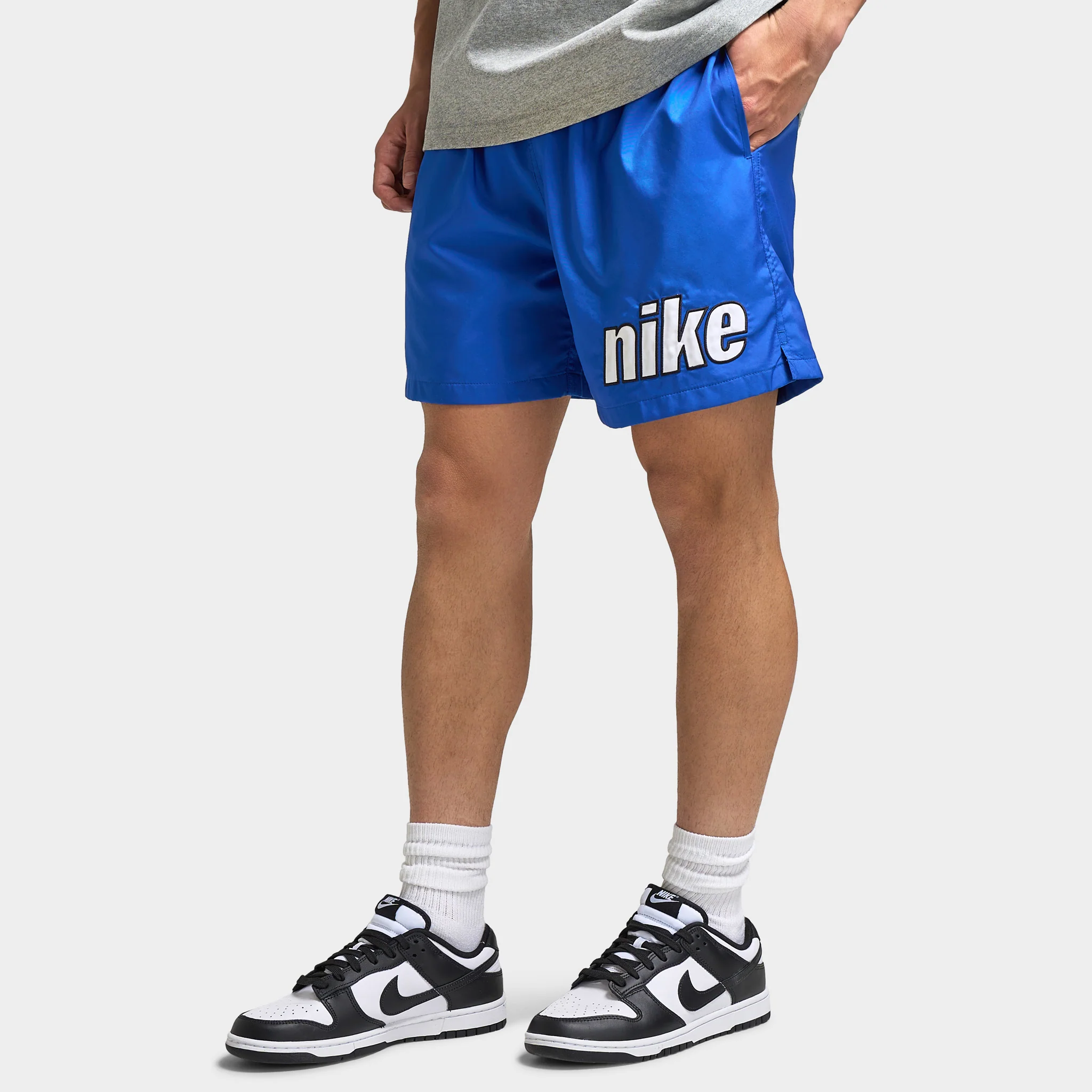 Nike Club Flow Shorts Block 2.0 Game Royal / White - Image 3