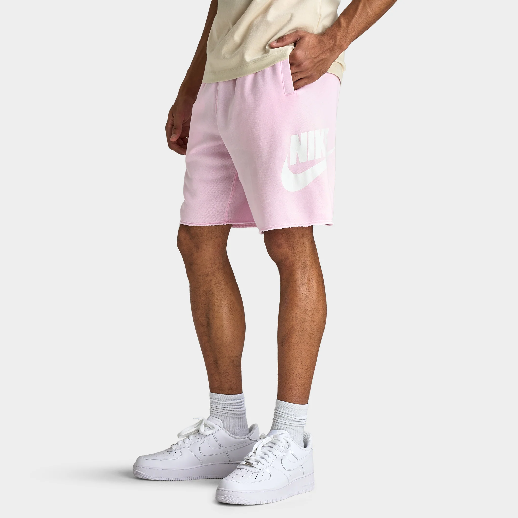 Nike Club French Terry Alumni Shorts / Pink Foam - Image 2