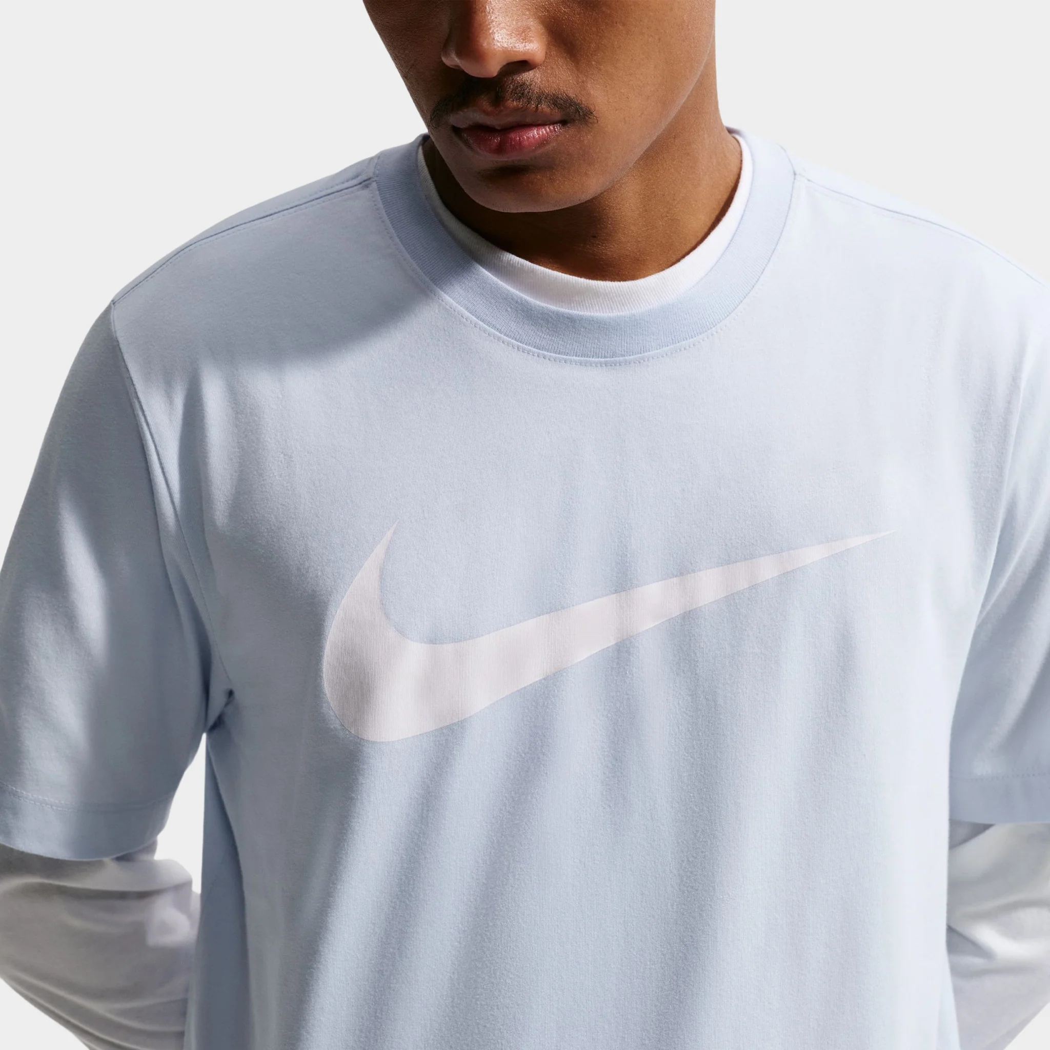 Nike Club Graphic Tee Icon Swoosh / Hydrogen Blue - Image 3