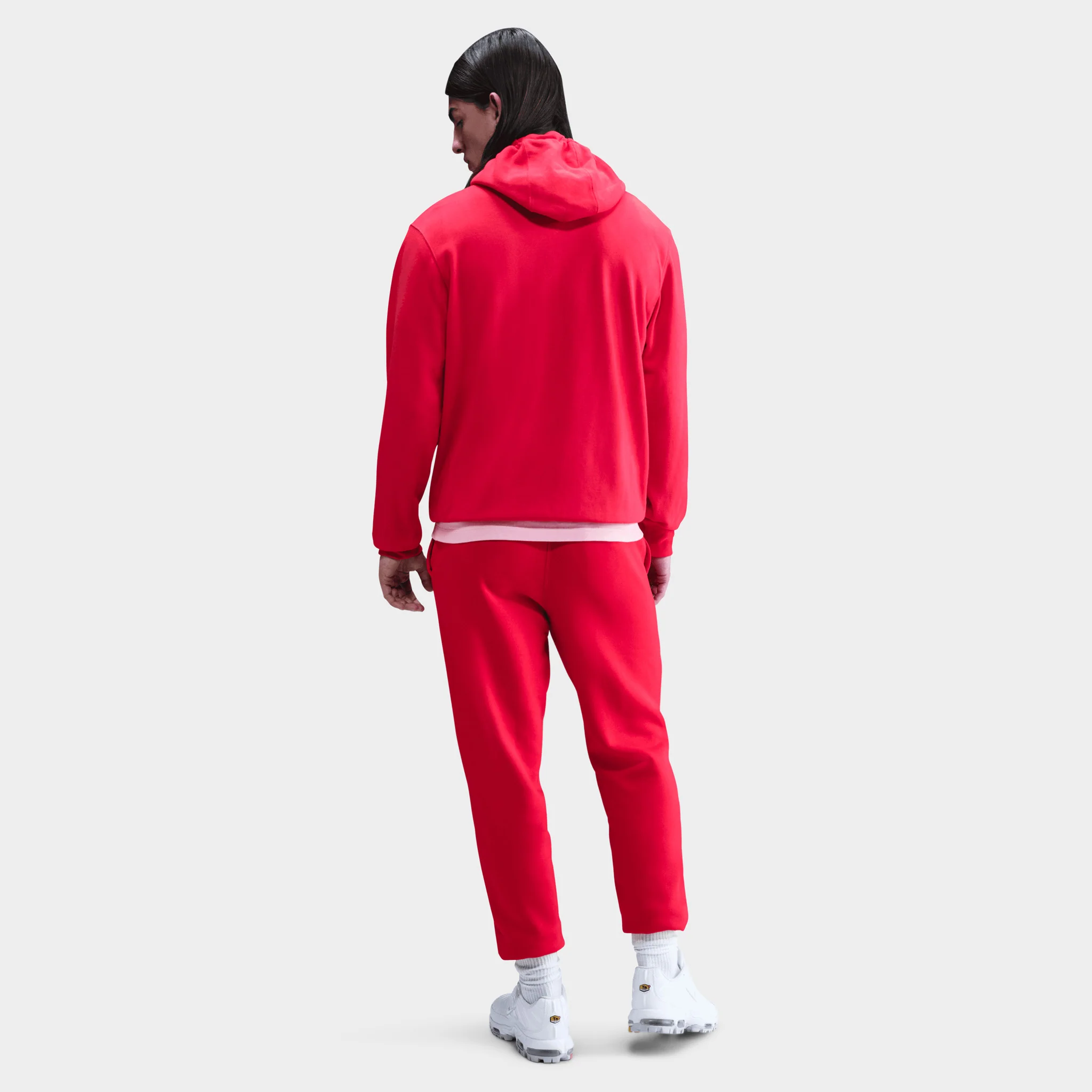 Nike Club Joggers University Red / White - Image 2
