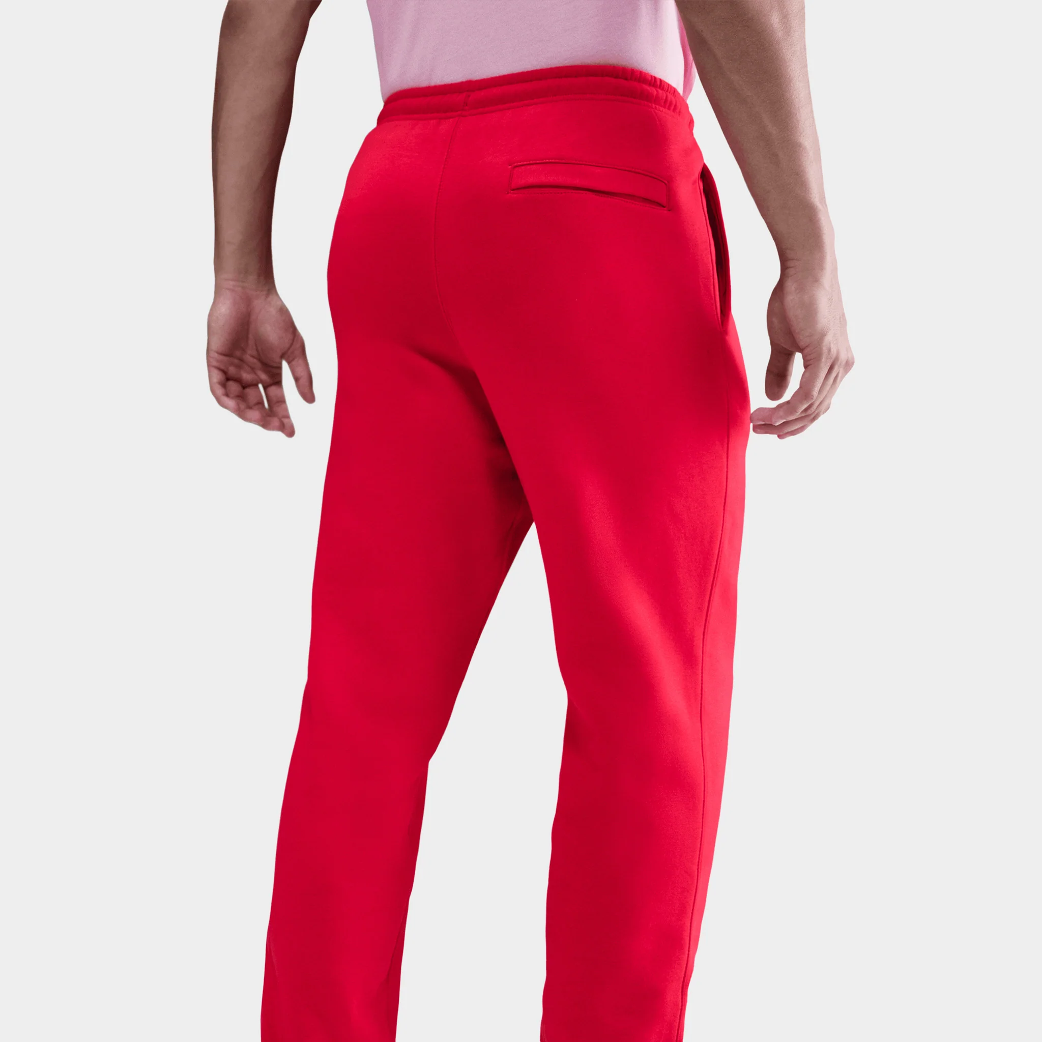 Nike Club Joggers University Red / White - Image 4