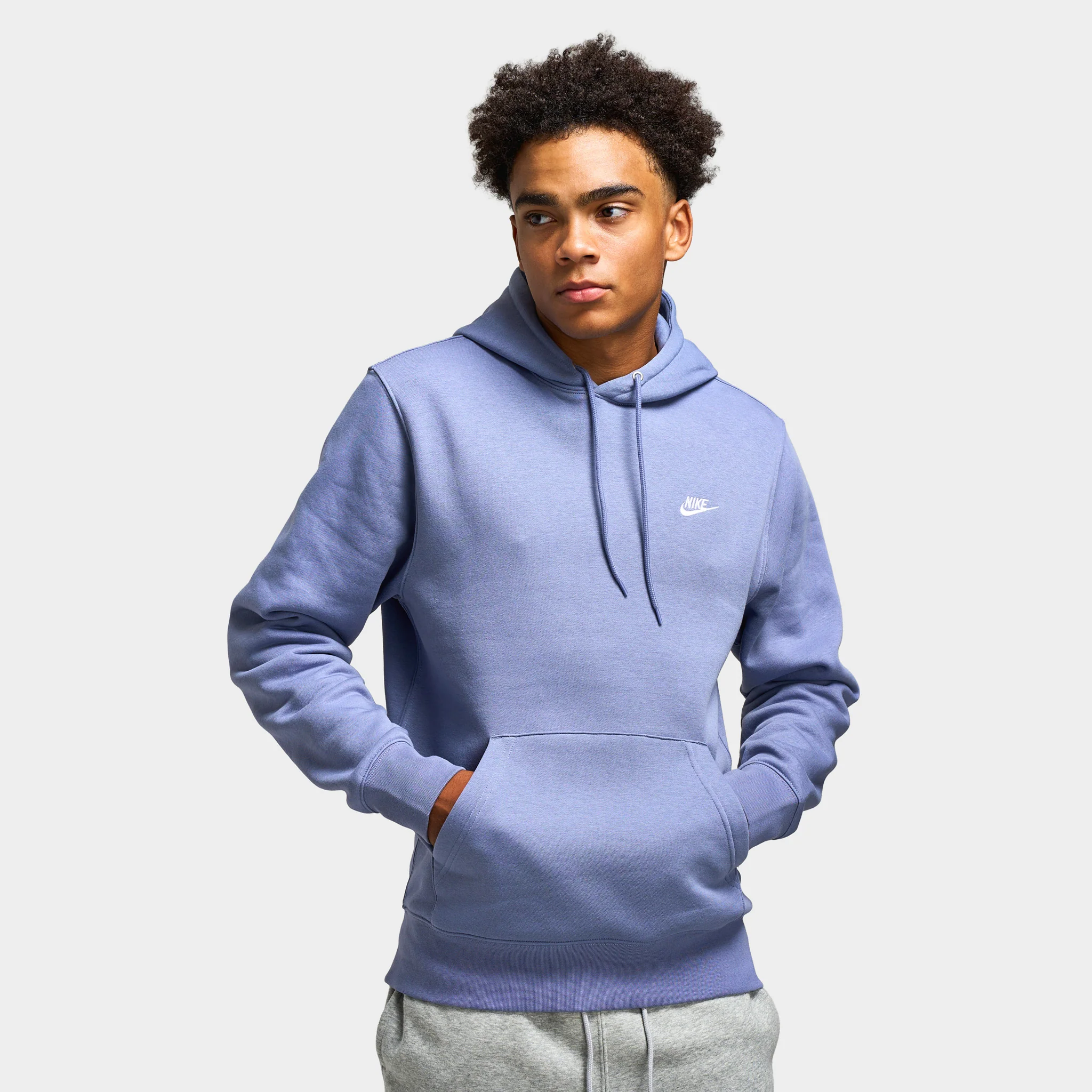 Nike Club Men's Pullover Fleece Hoodie / World Indigo - Image 3