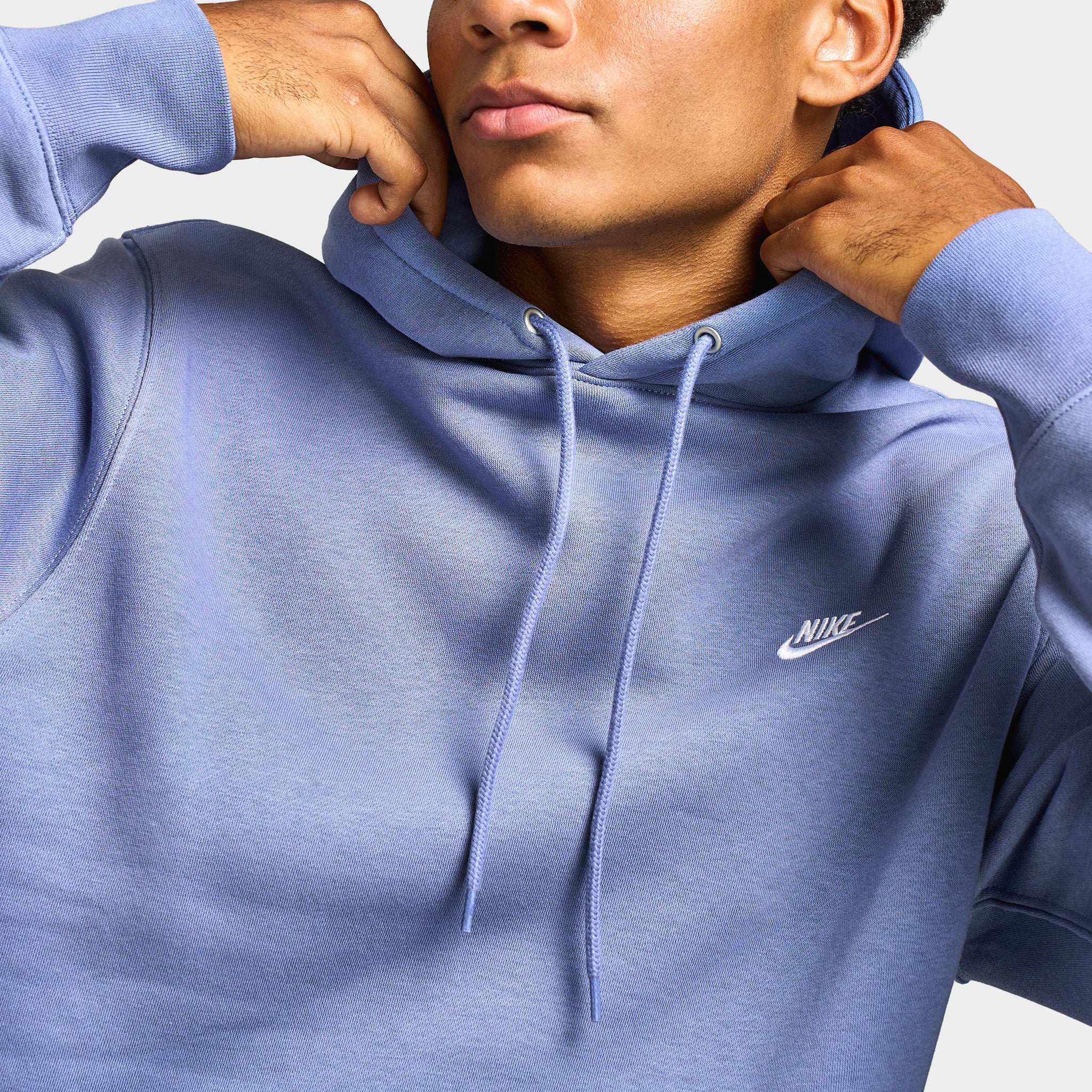 Nike Club Men's Pullover Fleece Hoodie / World Indigo - Image 4
