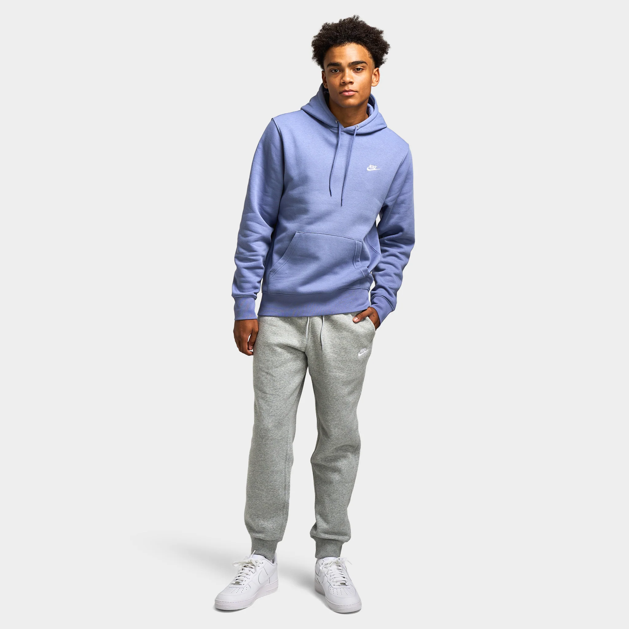 Nike Club Men's Pullover Fleece Hoodie / World Indigo - Image 6