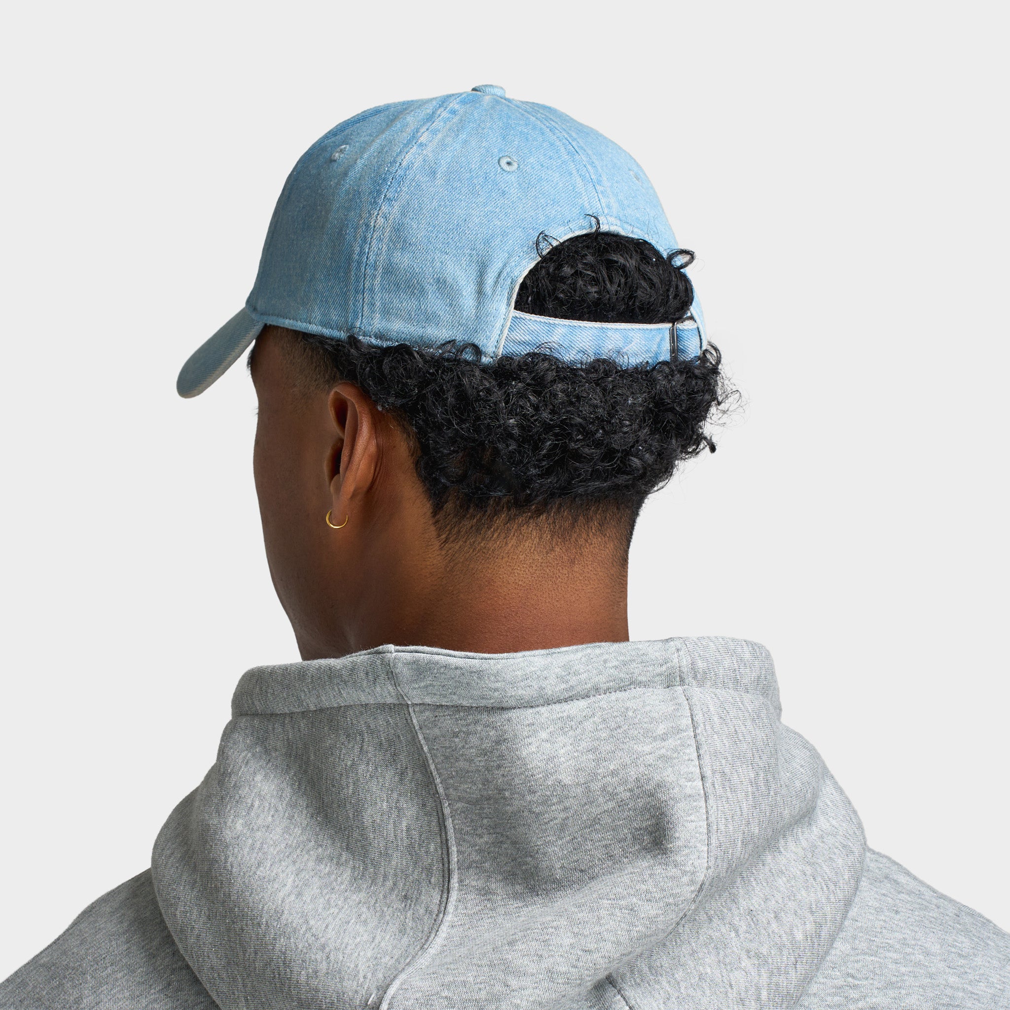 Nike Club Unstructured Denim Cap Aegean Storm / Thunder Blue - White - Image 2