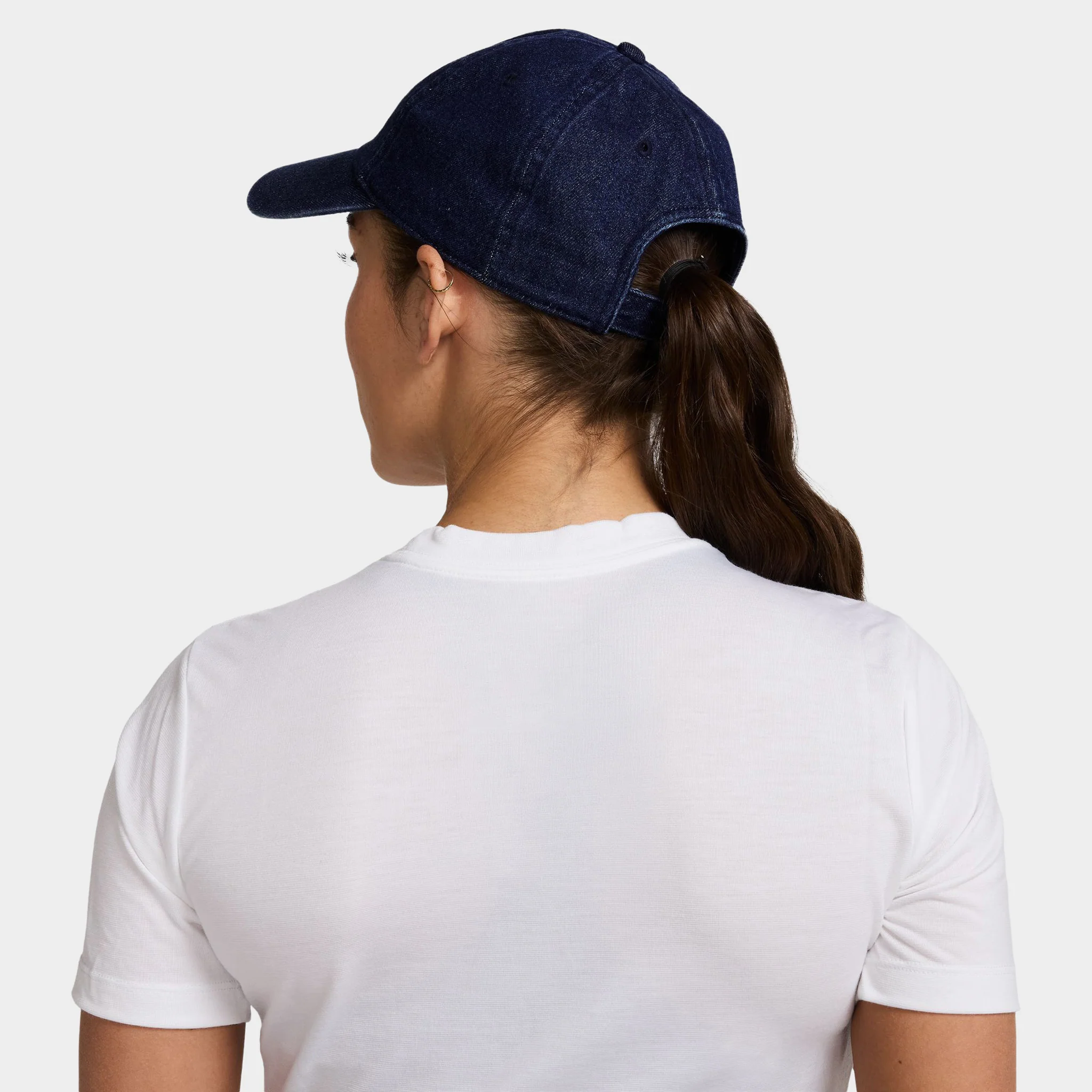 Nike Club Unstructured Denim Cap College Navy / White - Image 2