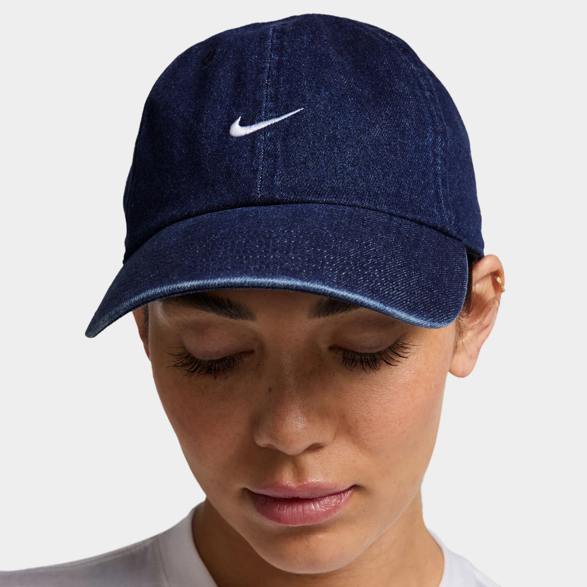 Nike Club Unstructured Denim Cap College Navy / White - Image 7