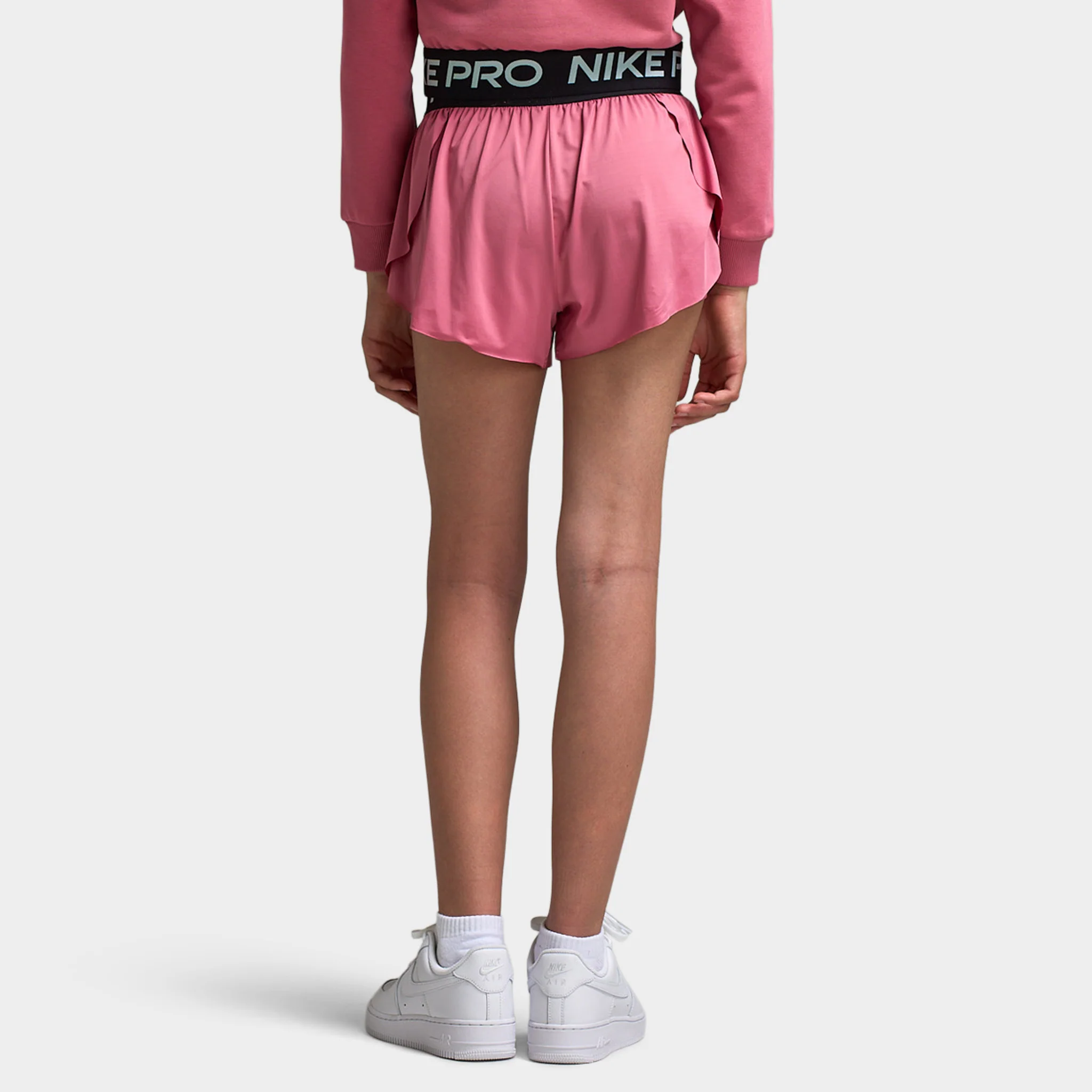 Nike Dri-FIT Juniors' 2in1 Knit Shorts Peony / Peony - Black - Image 4
