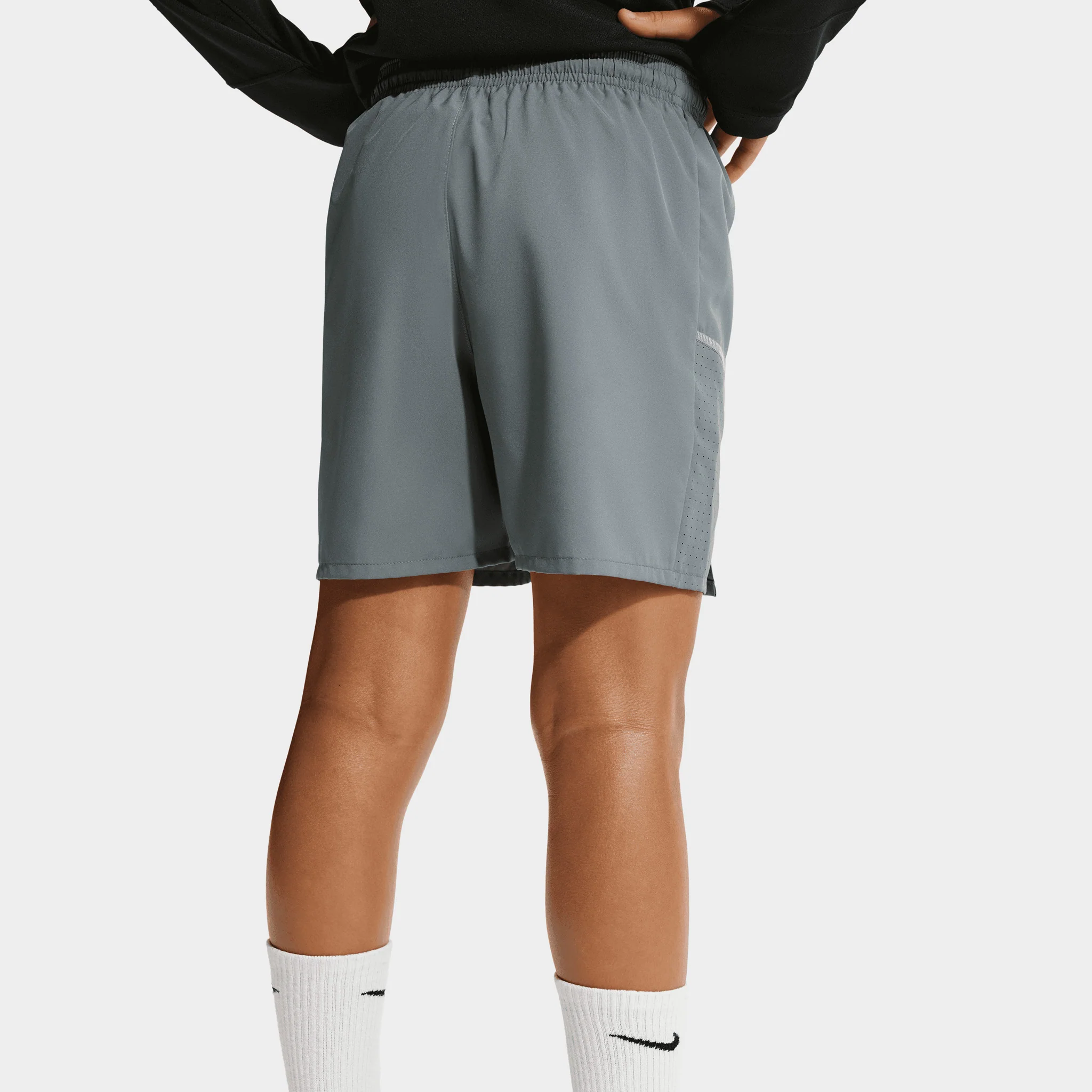 Nike Dri-Fit Juniors' Miler Shorts Smoke Grey / Reflective Silver - Image 2