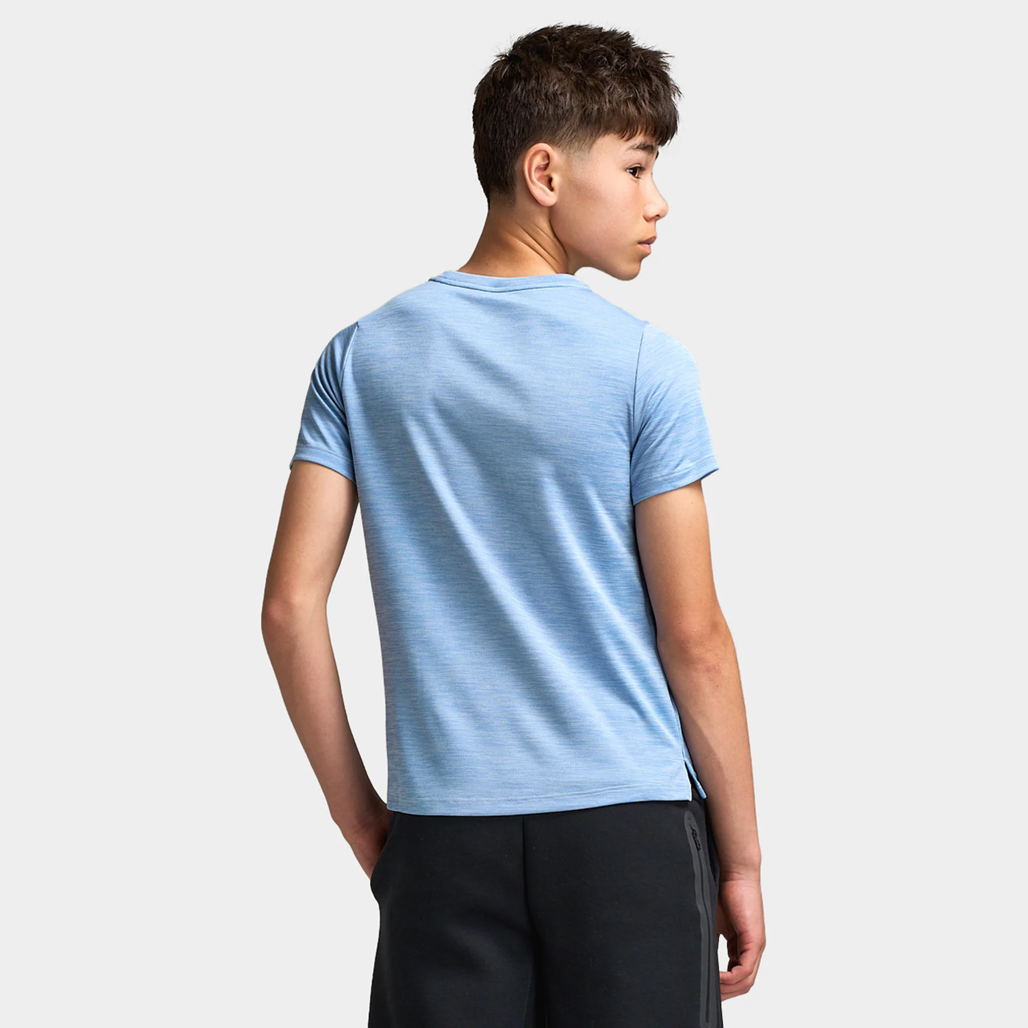 Nike Dri-Fit Juniors' Miler Tee Work Blue / Hydrogen Blue - Reflective Silver - Image 2