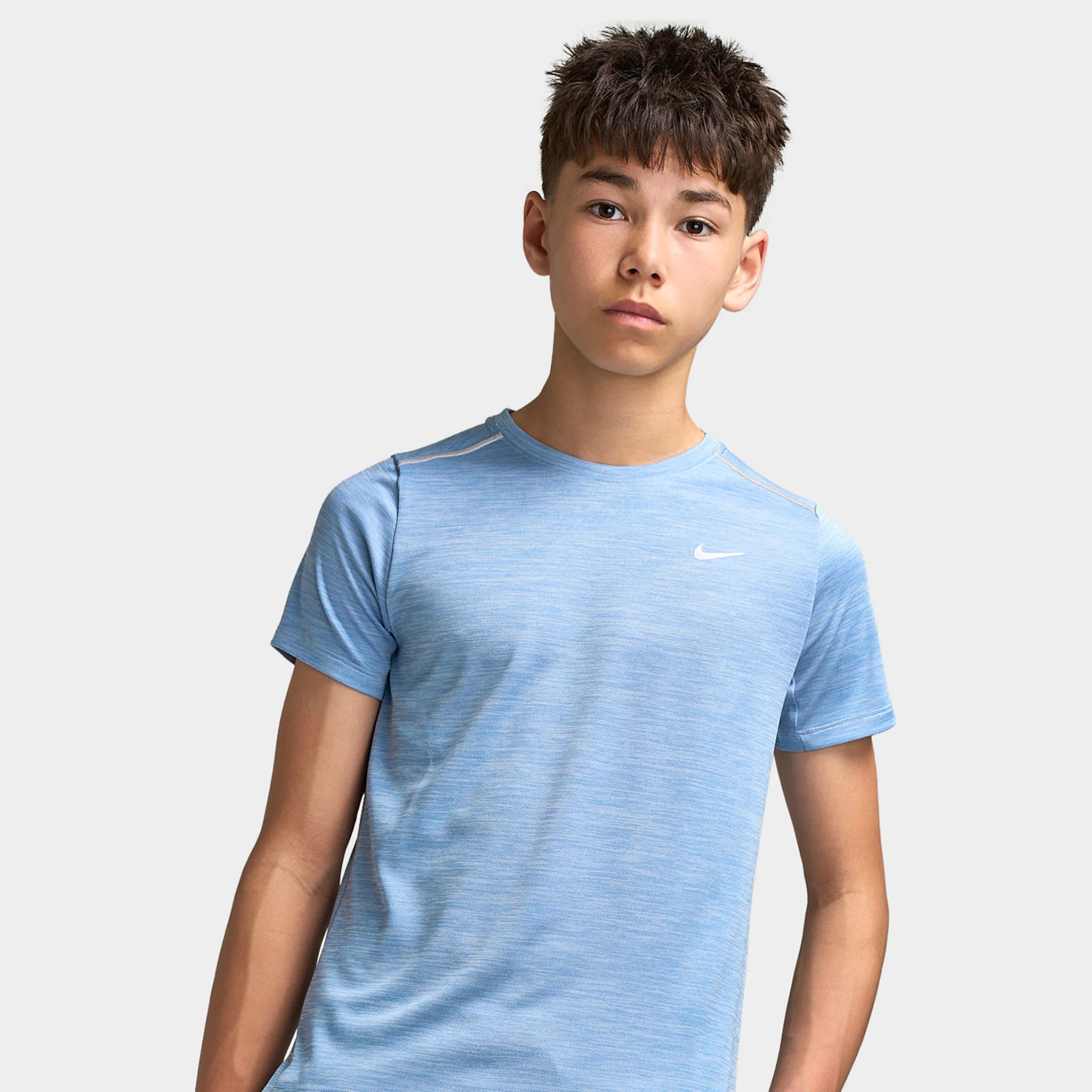 Nike Dri-Fit Juniors' Miler Tee Work Blue / Hydrogen Blue - Reflective Silver - Image 3