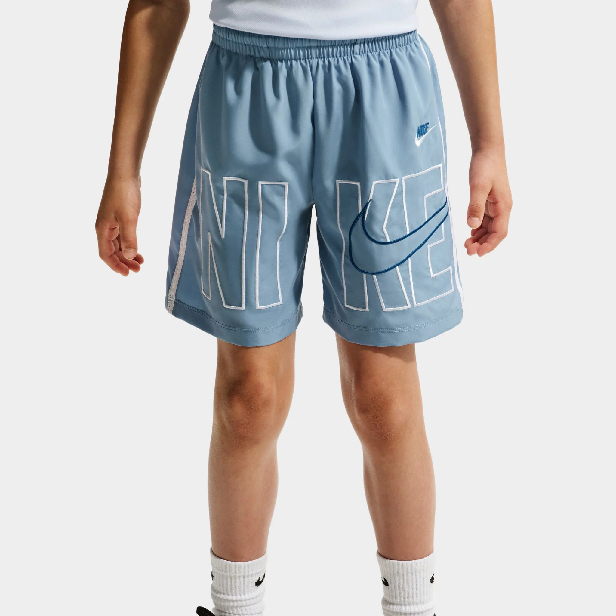 Nike Dri-FIT Juniors' Multi Woven Shorts Work Blue / White - Image 4