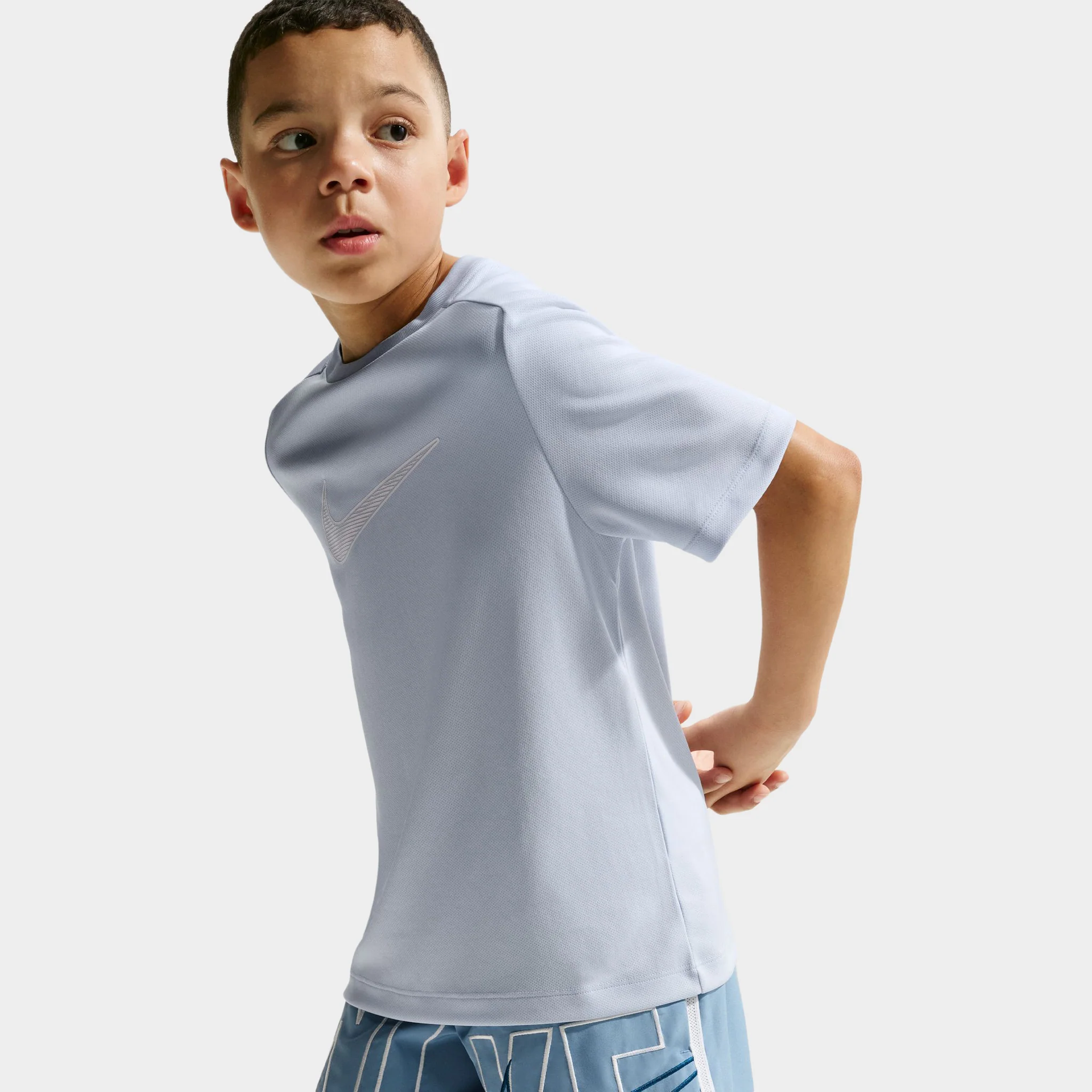 Nike Dri-FIT Juniors' Multi Woven Shorts Work Blue / White - Image 5