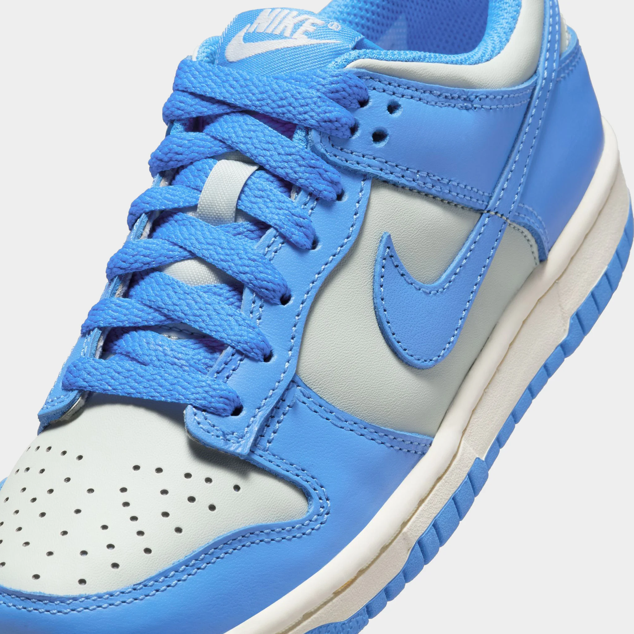 Nike Dunk Low GS Light Silver / Light Photo Blue - Sail - Image 3