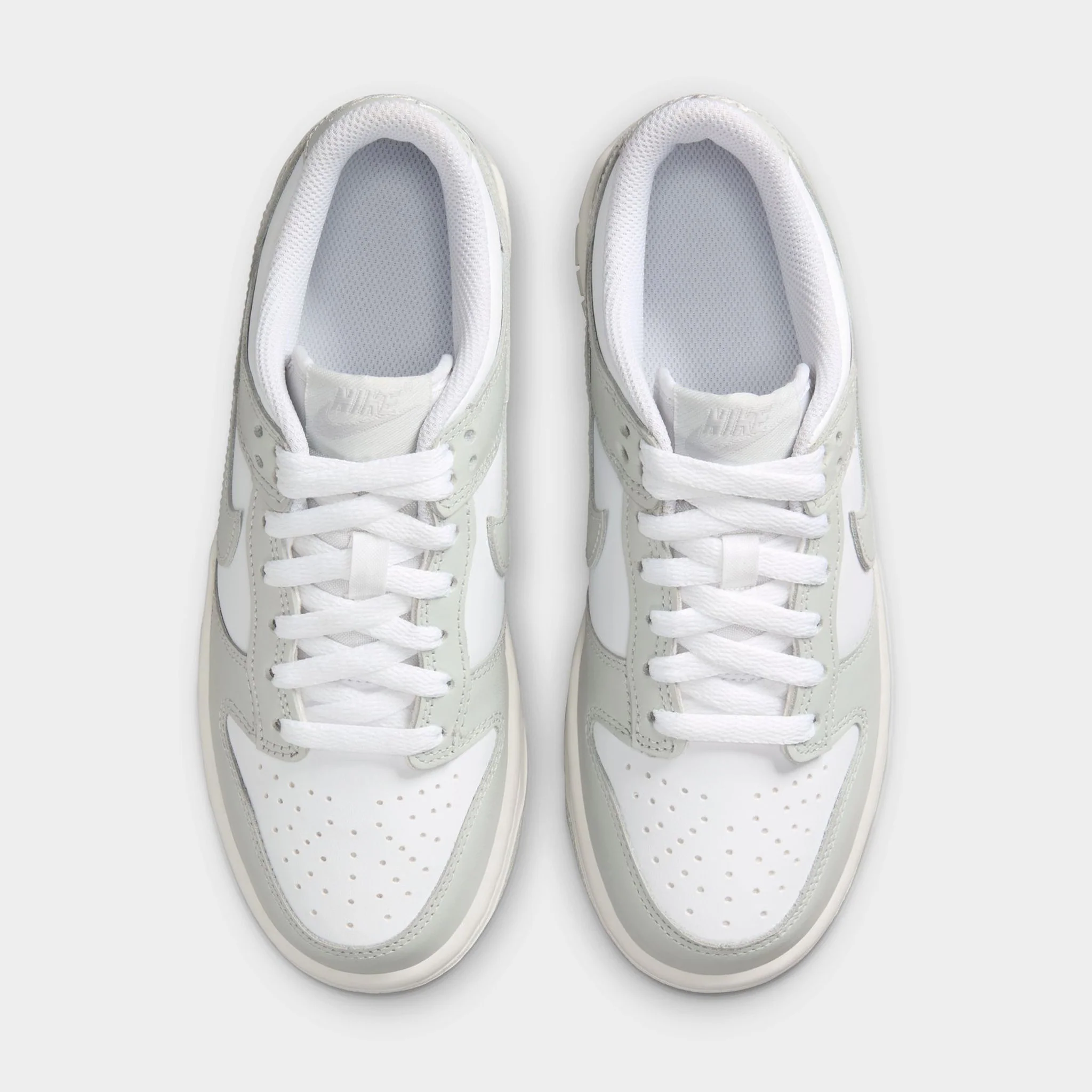 Nike Dunk Low GS White / Light Silver - Photon Dust - Image 5