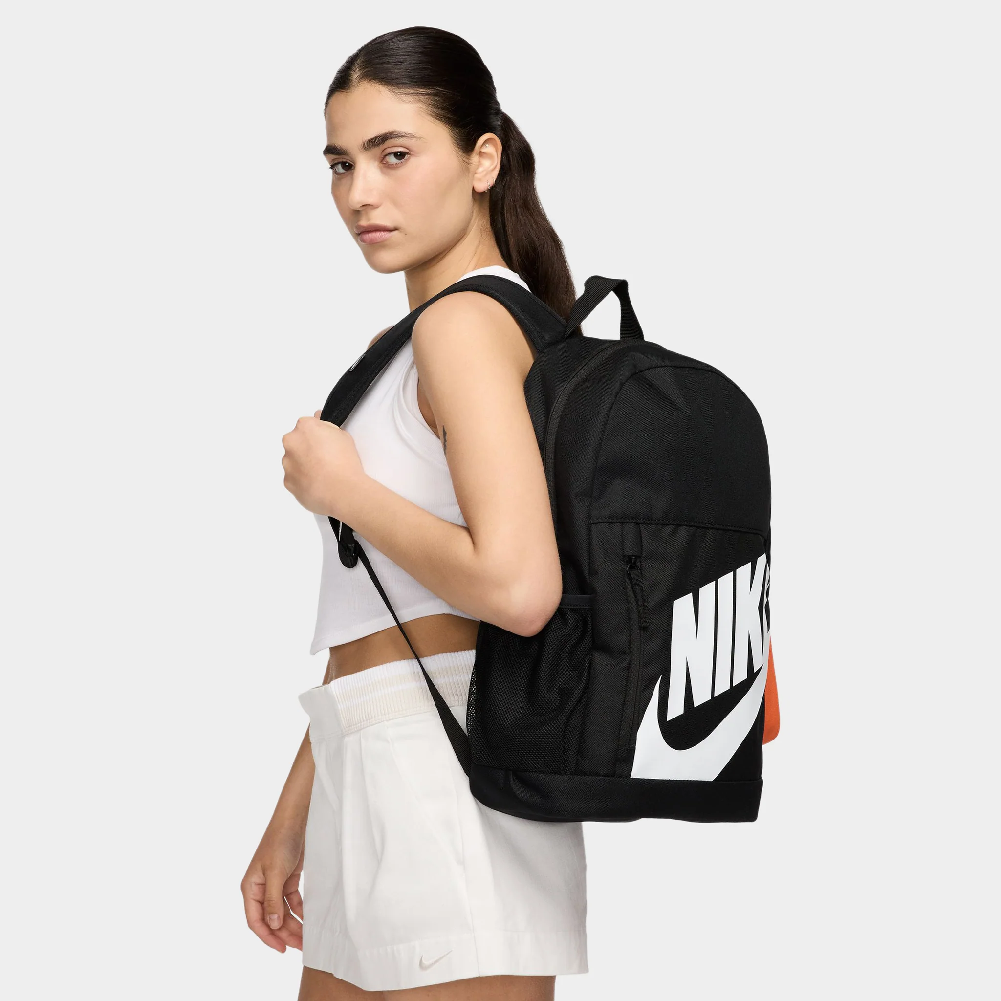 Nike Kids' Elemental Shoe Box Backpack Black / Orange - Image 7