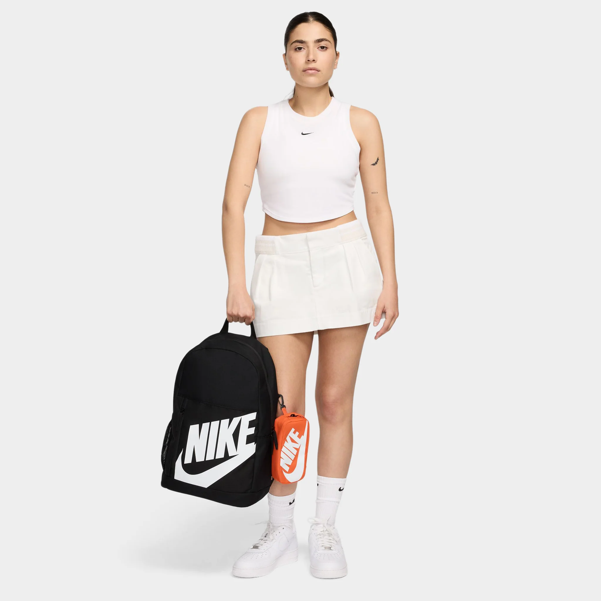 Nike Kids' Elemental Shoe Box Backpack Black / Orange - Image 8