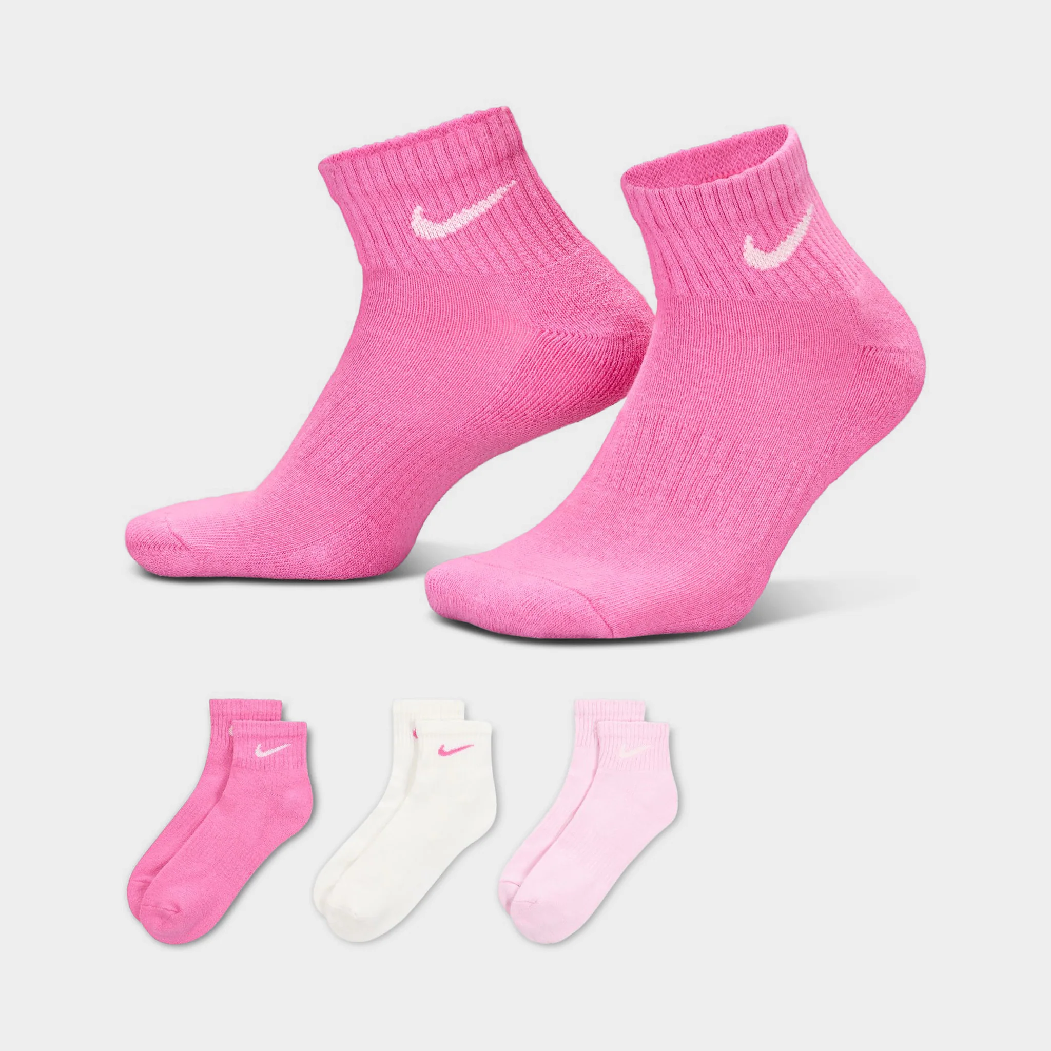Nike Everyday Cushioned Ankle Socks (3P)/ Multi - Image 3