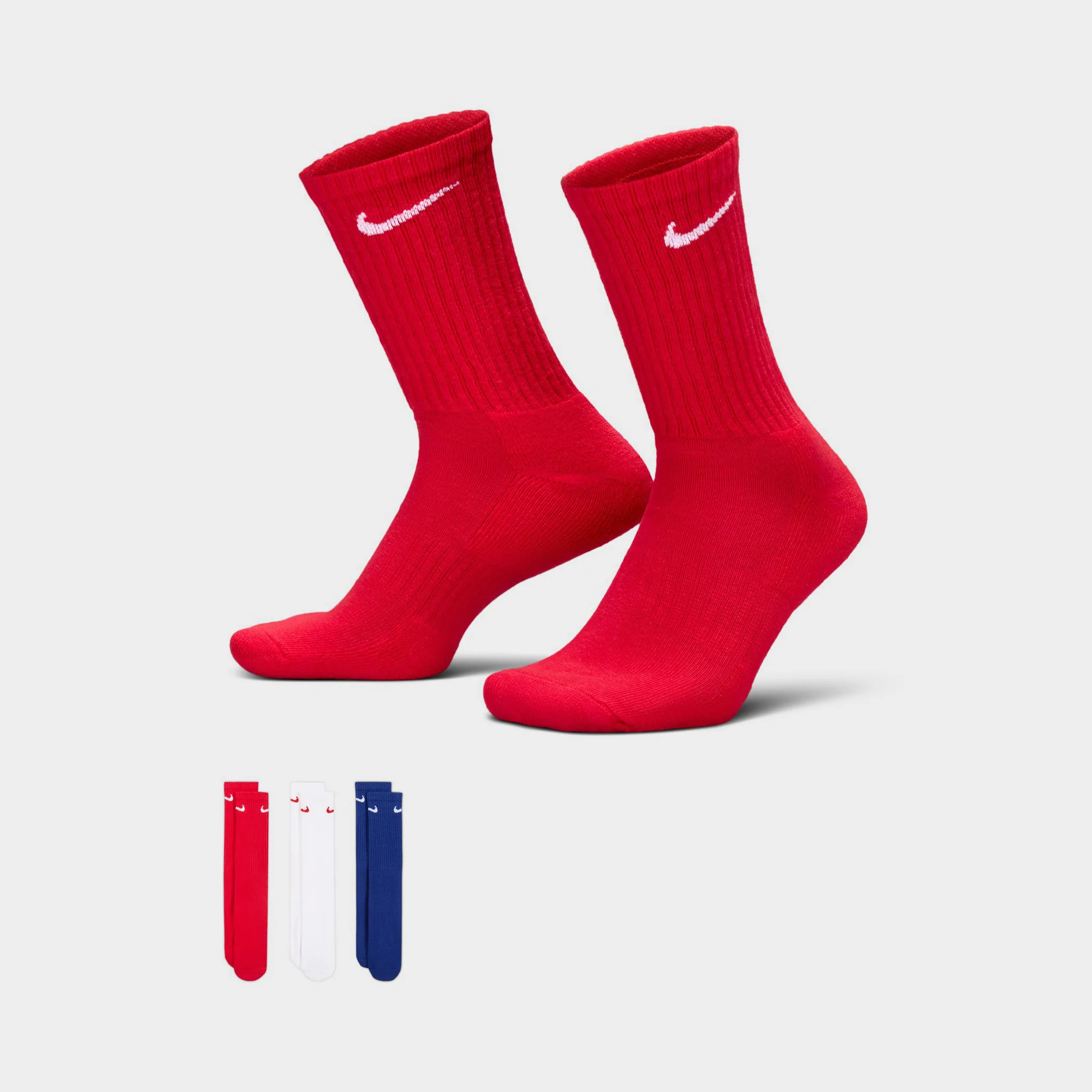 Nike Everyday Cushioned Crew Socks (3P)/ Multi - Image 3