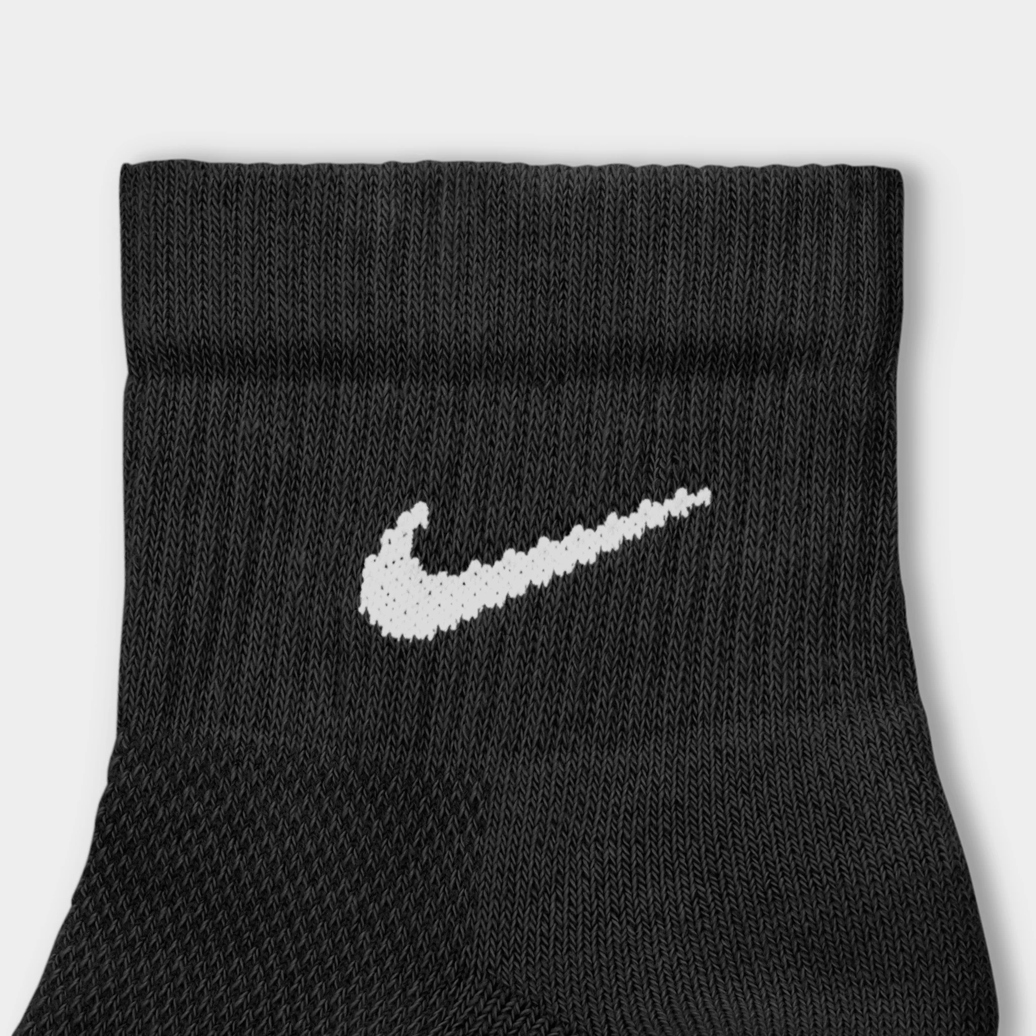 Nike Everyday Elevated Ankle Socks (6 Pack) Black / White - Image 3