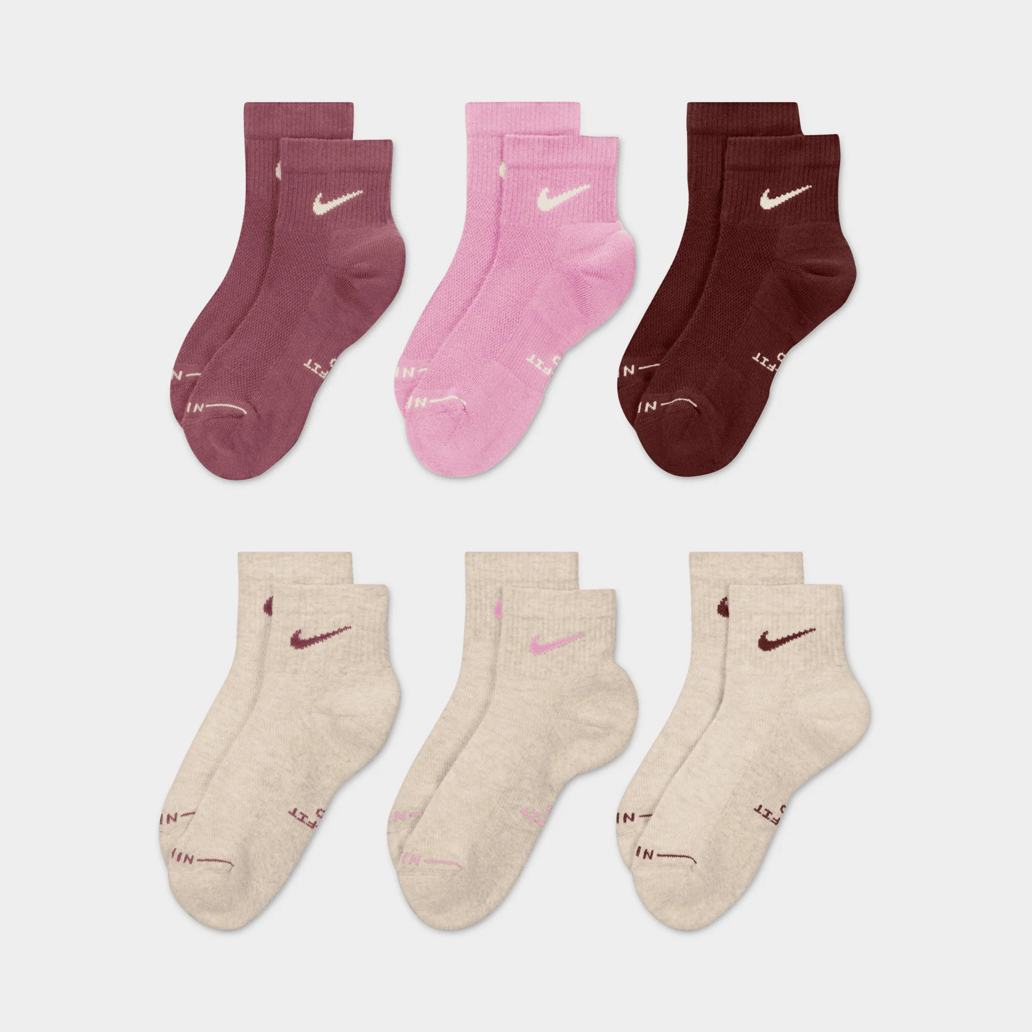 Nike Everyday Elevated Ankle Socks (6 Pack) / Multi - Image 2