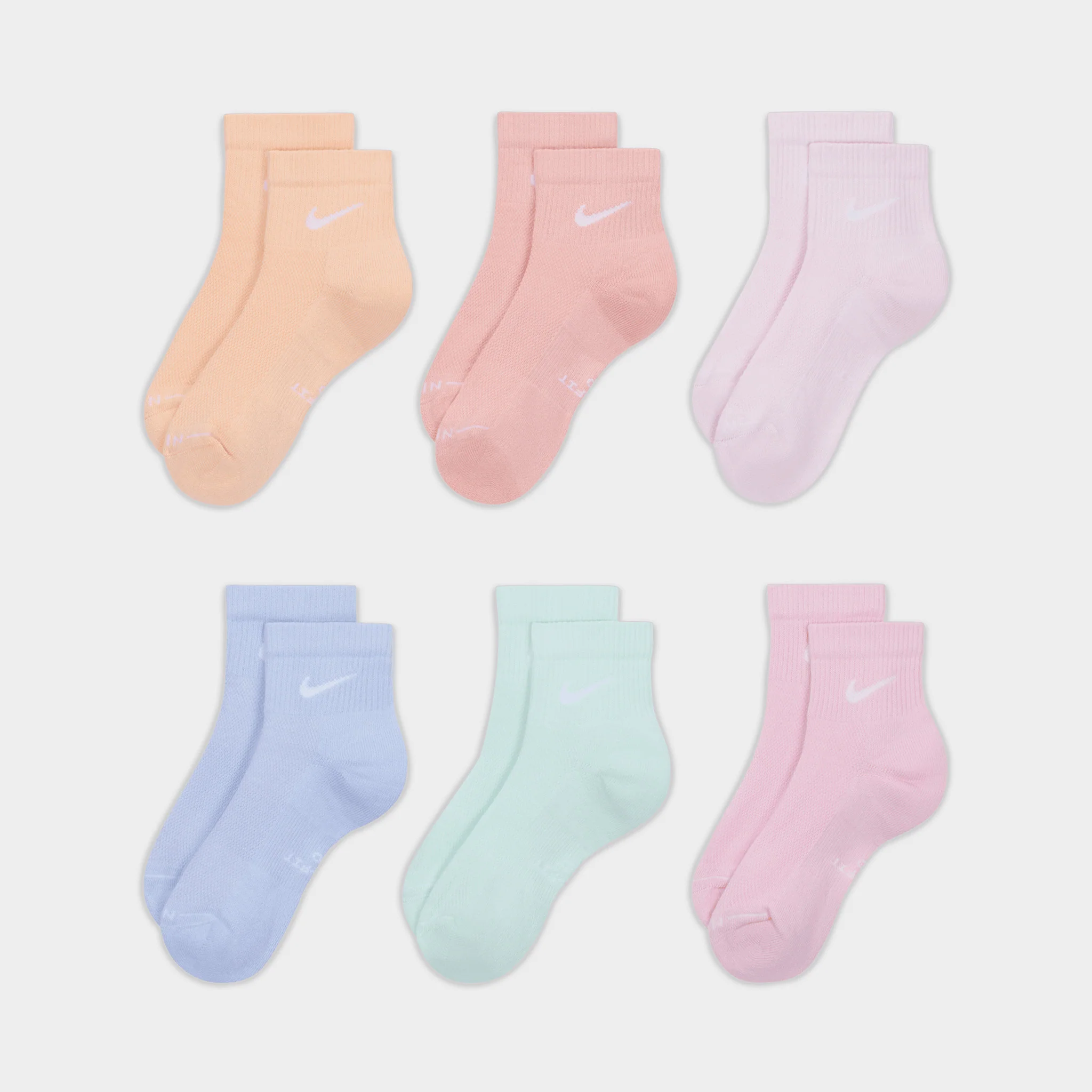 Nike Everyday Elevated Ankle Socks (6 Pack) / Multi - Image 2