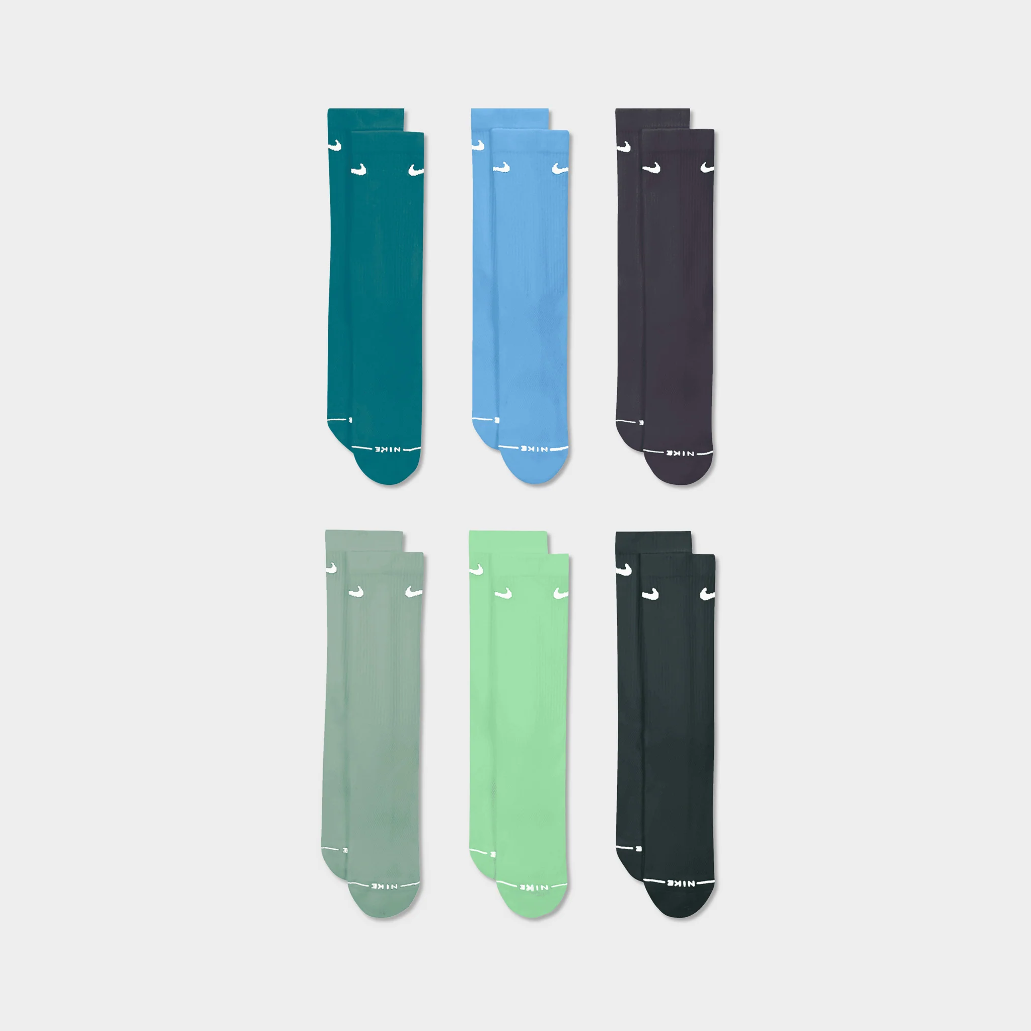 Nike Everyday Elevated Crew Socks (6 Pack) / Multi - Image 2