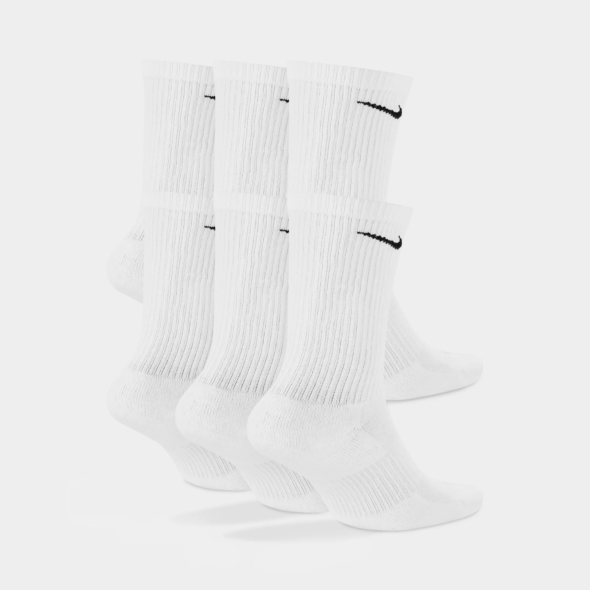 Nike Everyday Plus Cushioned Training Crew Socks (6 Pack) White / Black - Image 2