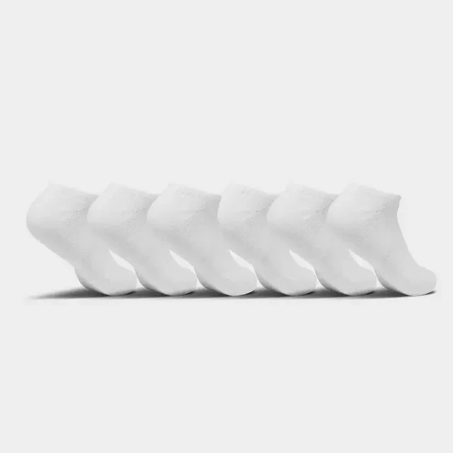 Nike Everyday Plus Cushioned Training No Show Socks (6 Pack) White / Black - Image 3