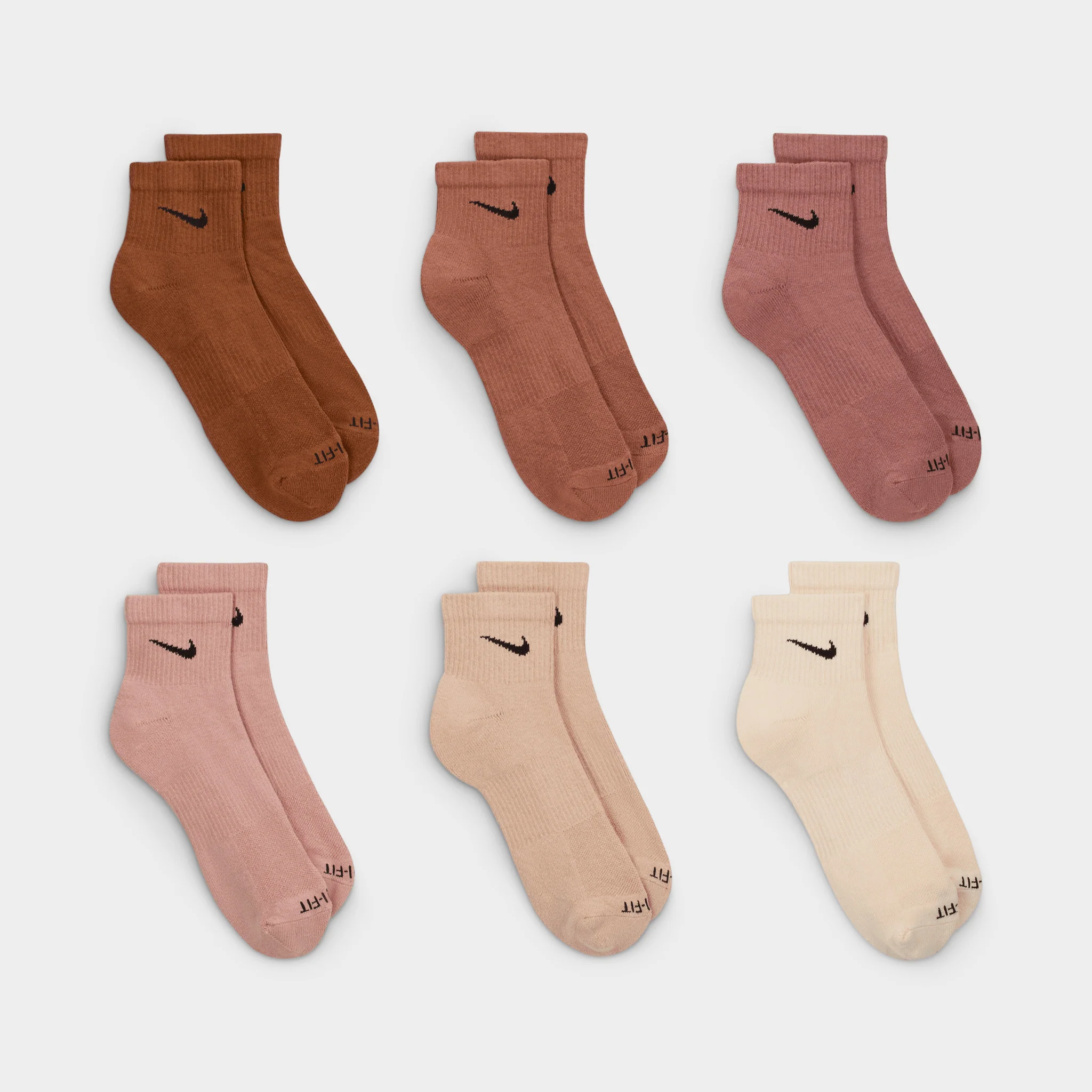 Nike Everyday Training Ankle Socks-6 Pack / Multi - Image 2