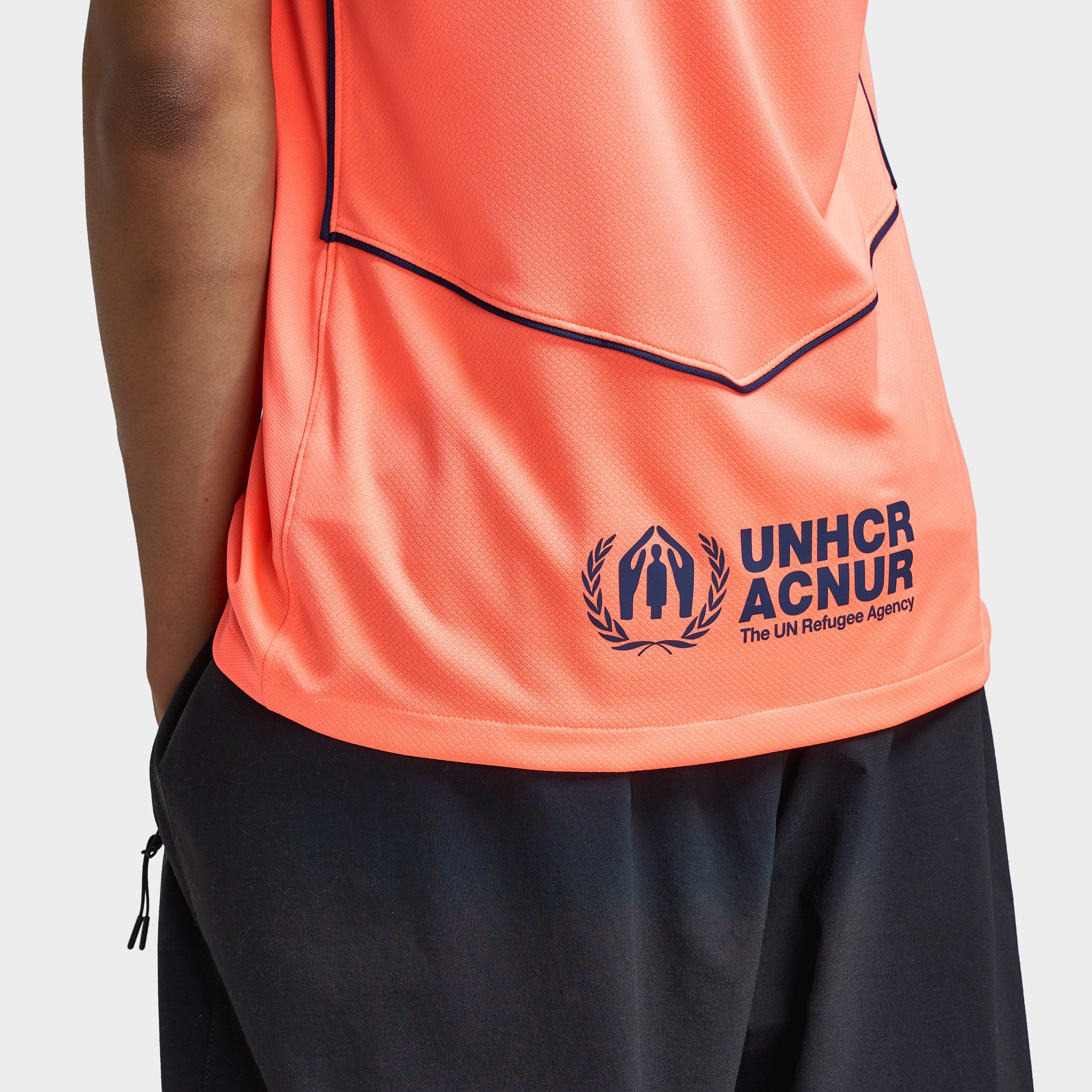 Nike FC Barcelona Dri-FIT 3R Jersey Bright Mango / Midnight Navy - Image 4