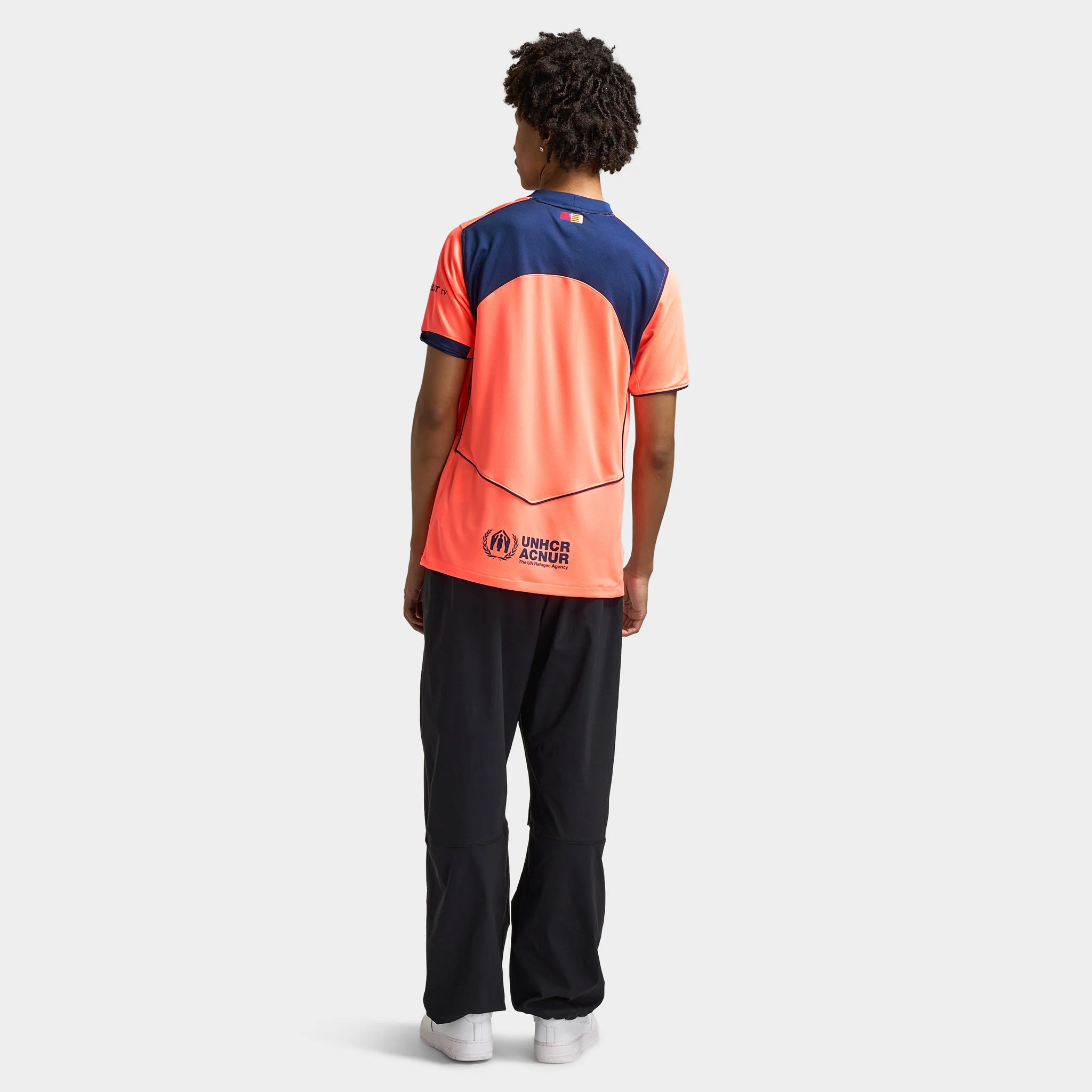 Nike FC Barcelona Dri-FIT 3R Jersey Bright Mango / Midnight Navy - Image 5