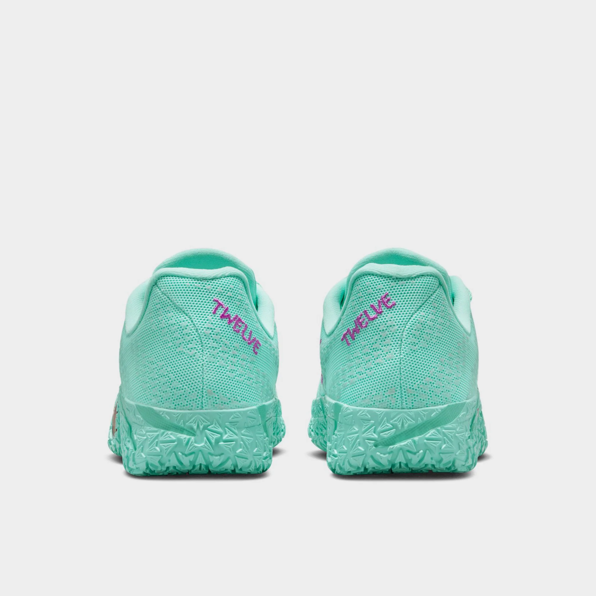 Nike Ja 3 12 Time GS Bleached Turquoise / Safety Orange - Vivid Purple - Image 7